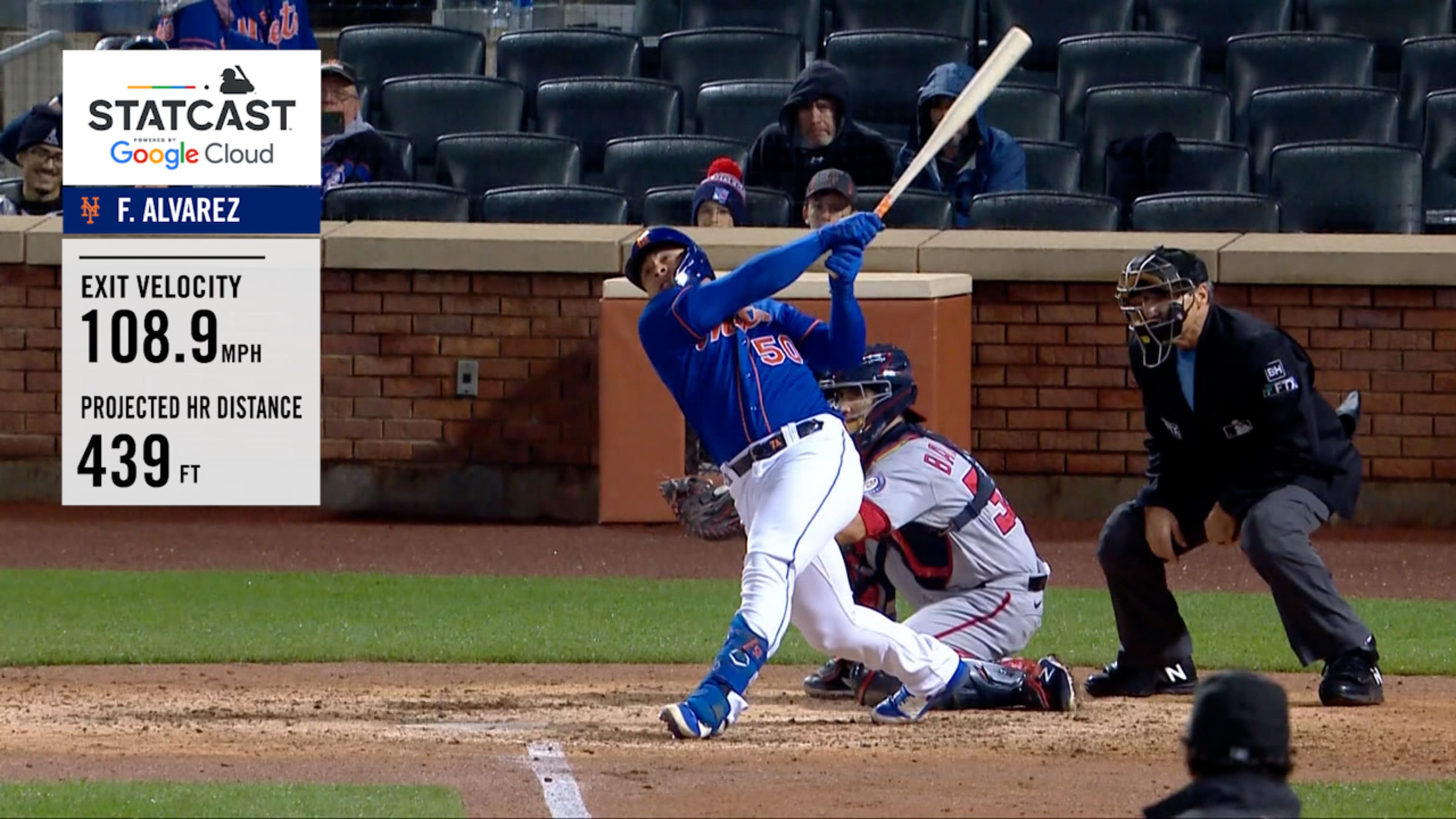 HR de 439 pies de Francisco Álvarez