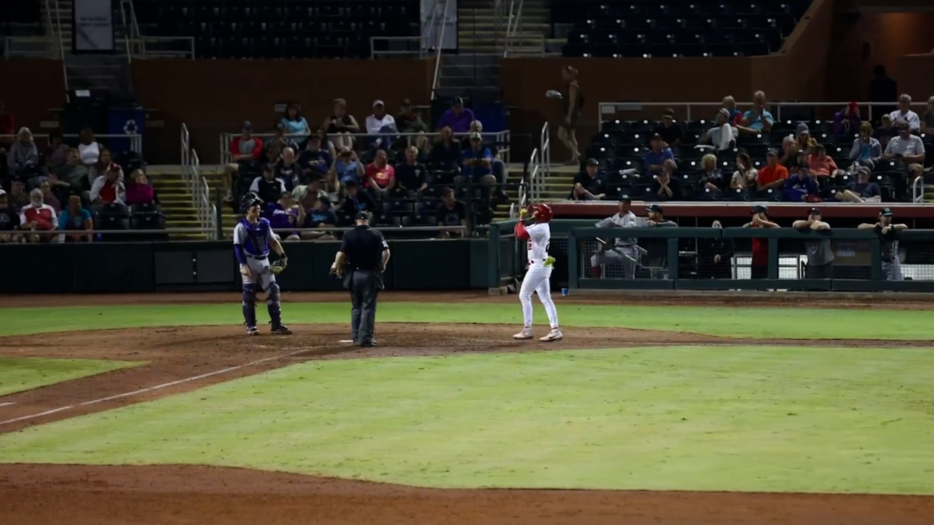 Scott homers, steals two bases