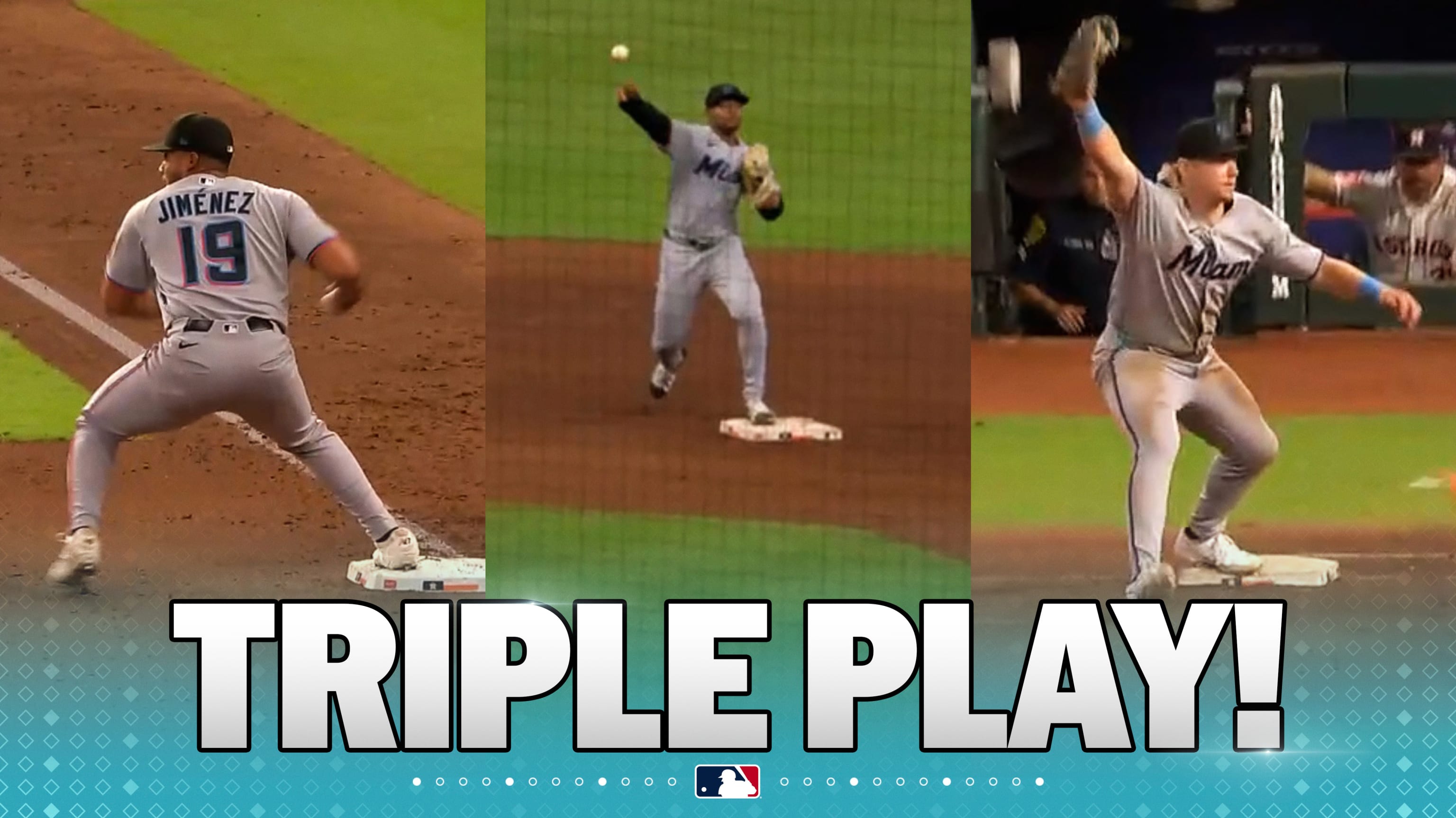 Marlins ejecutan un triple play
