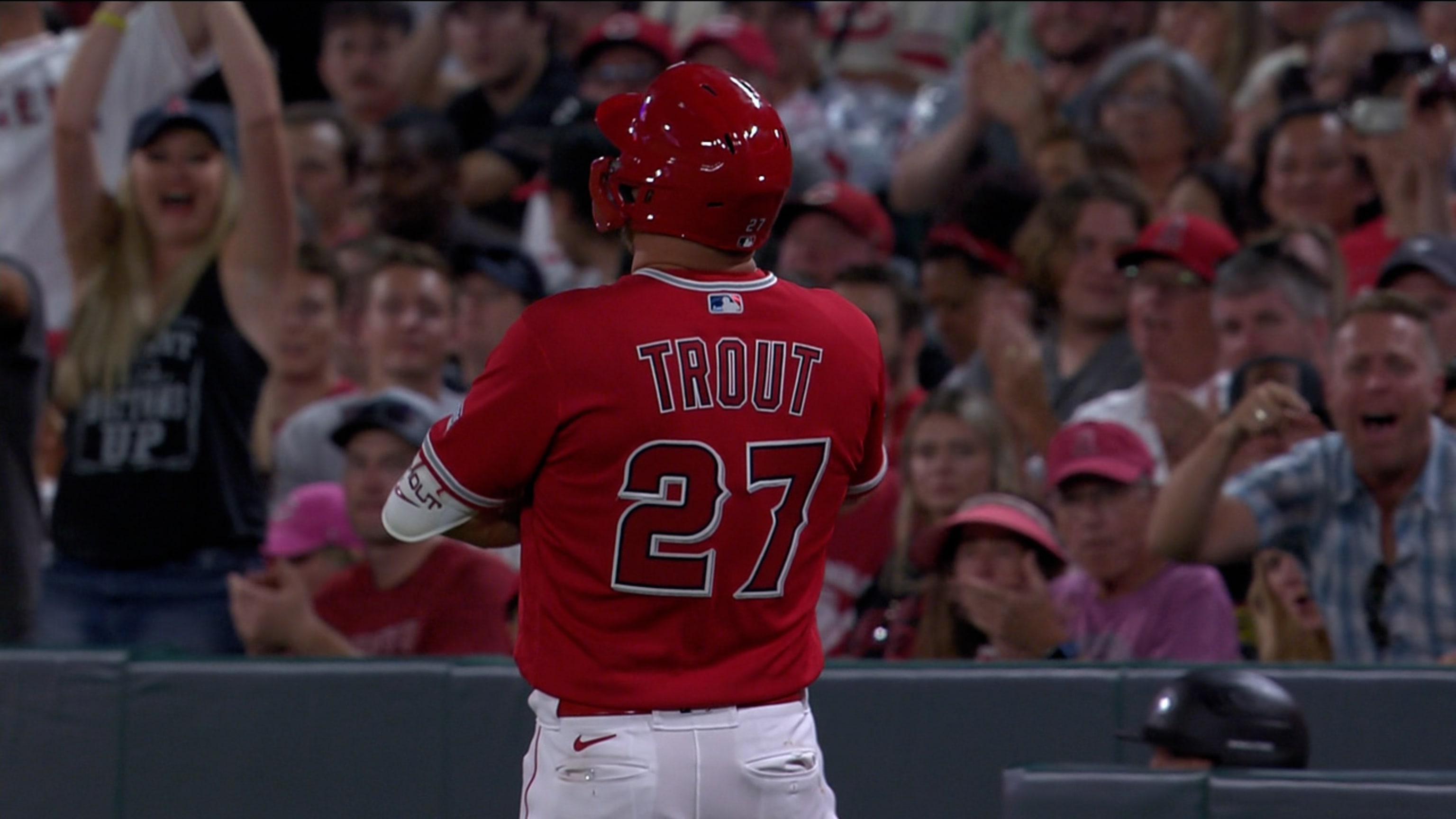 mike trout back