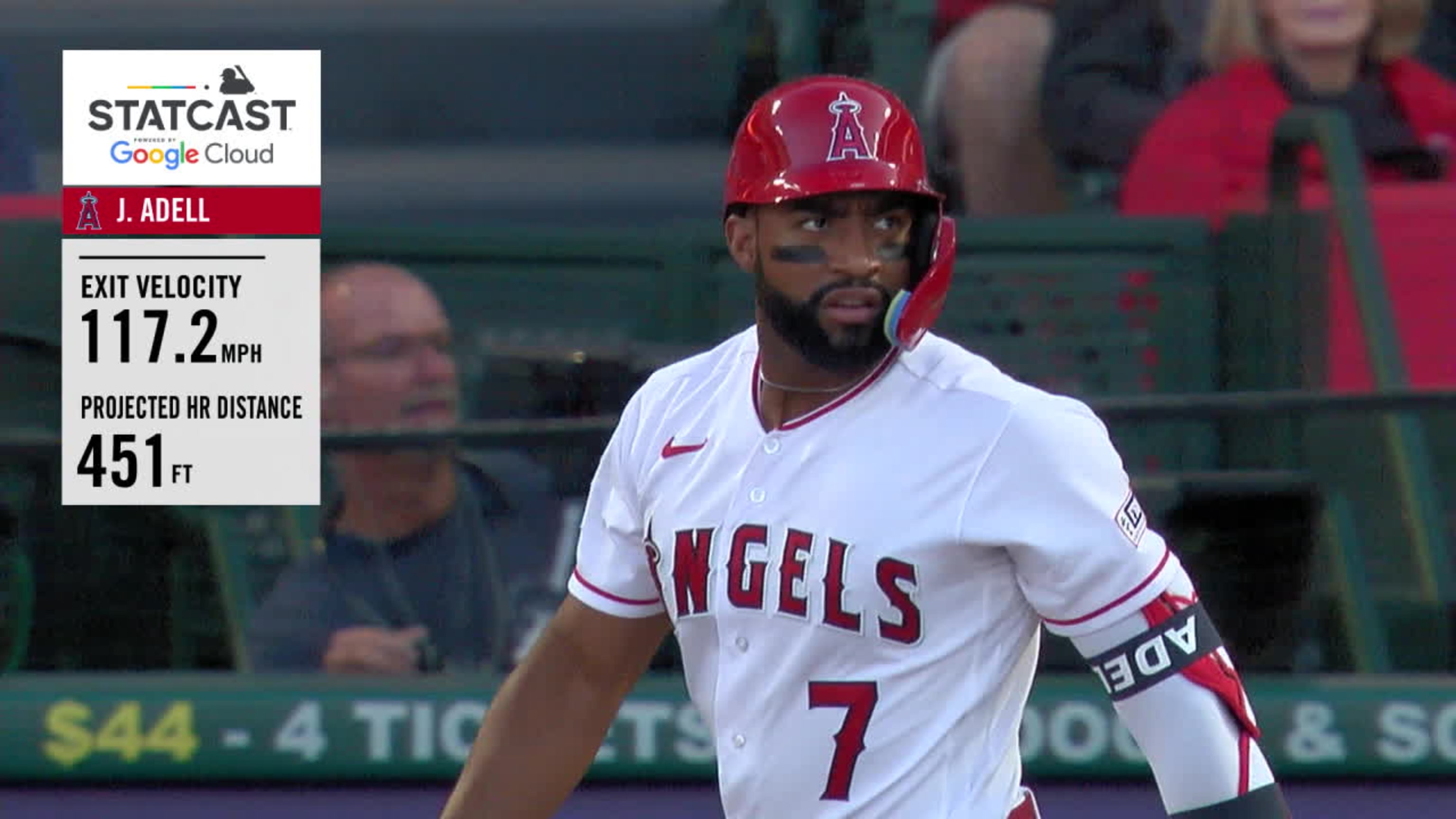 Angels' Jo Adell hits 514 ft. homer