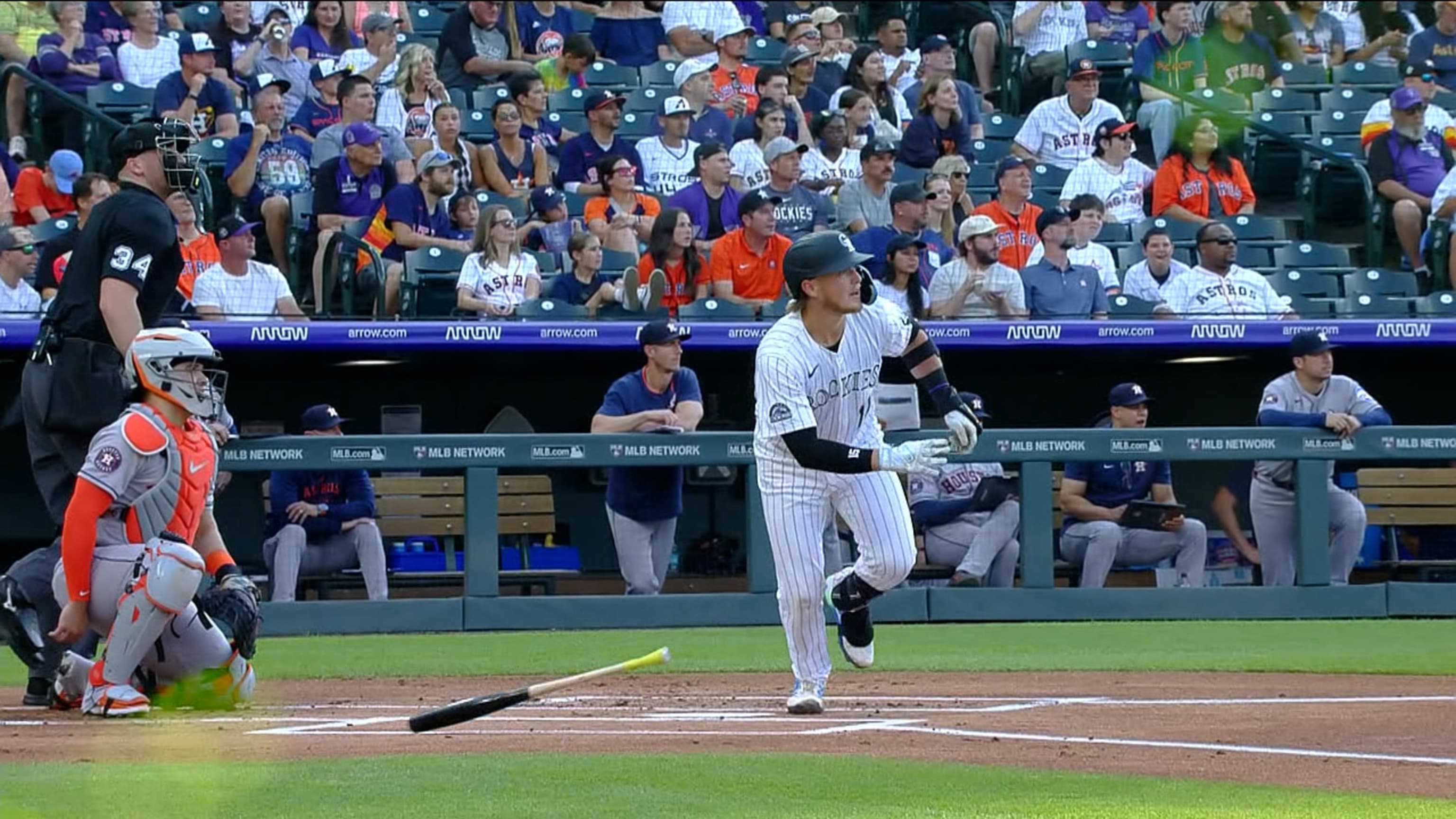 Hunter Goodman pega 2 jonrones ante los Astros