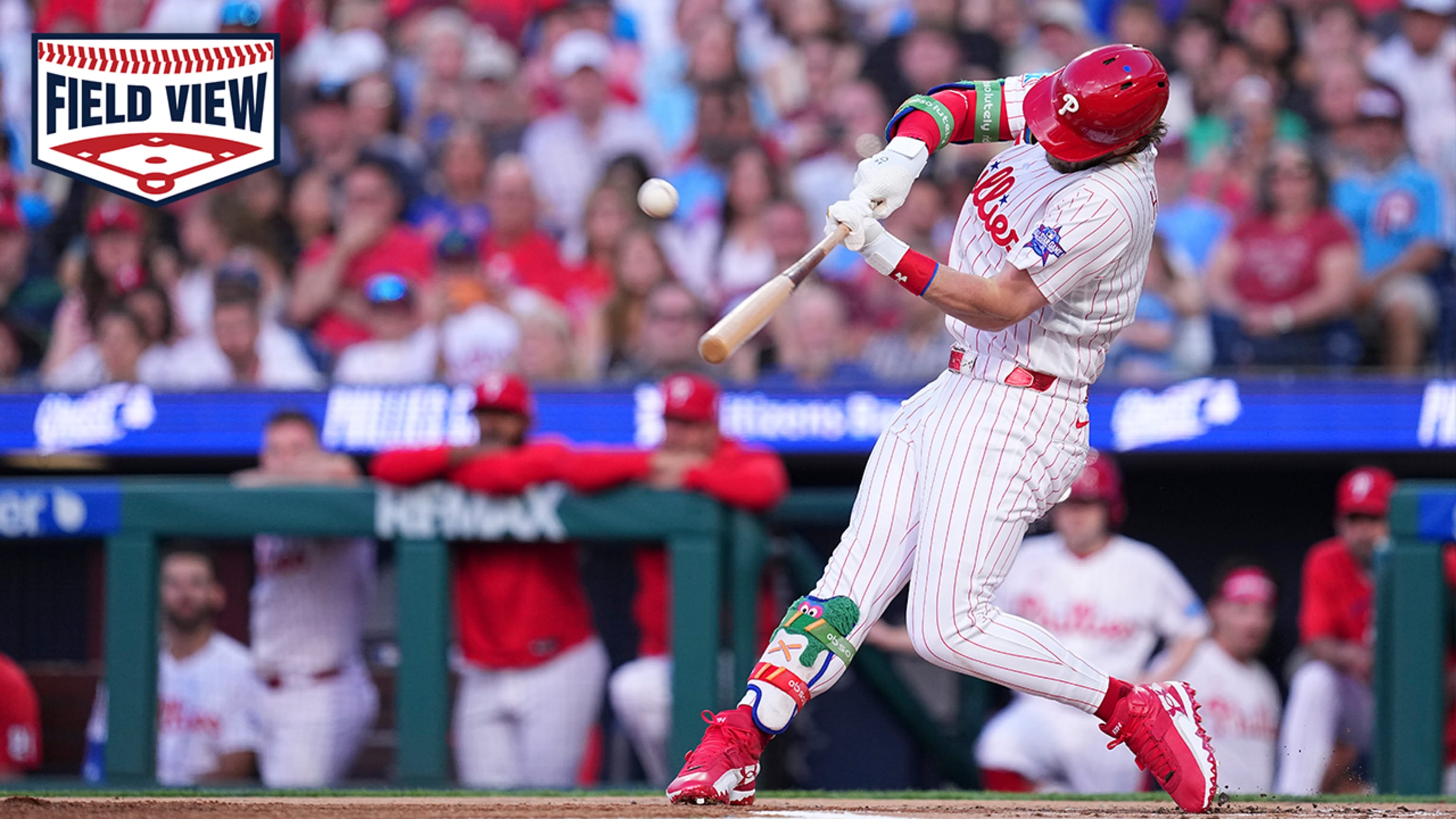 Desde el terreno: Bryce Harper pega HR solitario