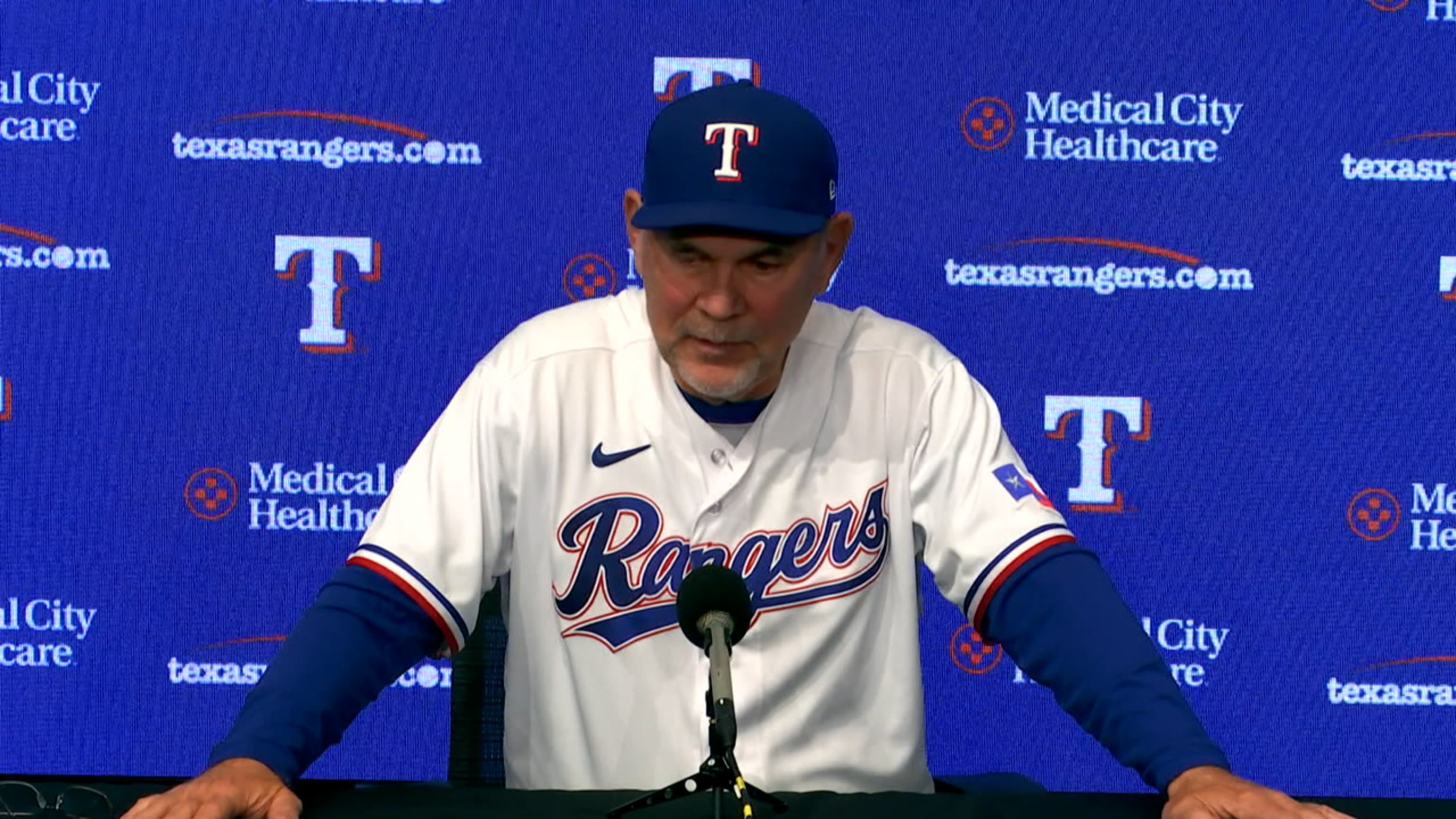Rangers manager Bruce Bochy discusses start of 2023 season, Josh Smith's  hit-by-pitch