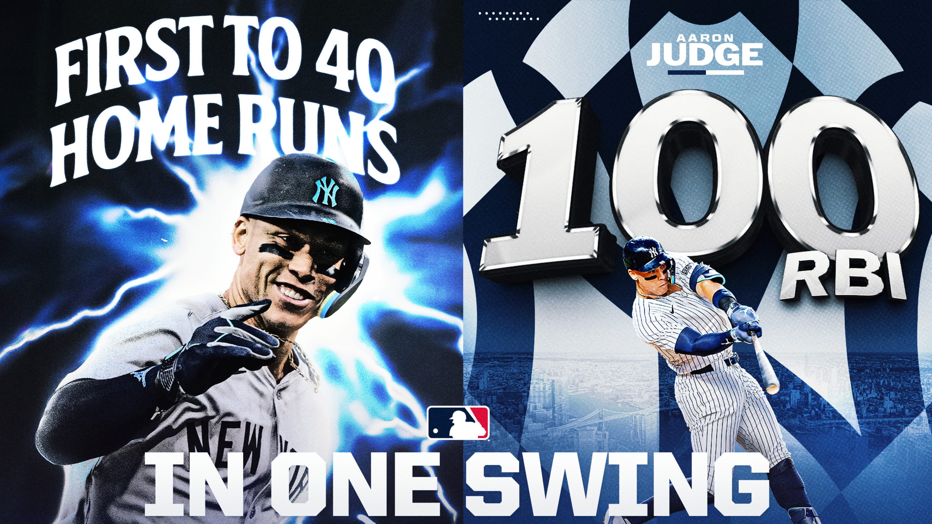 Aaron Judge becomes first to 100 RBIs with 40th homer