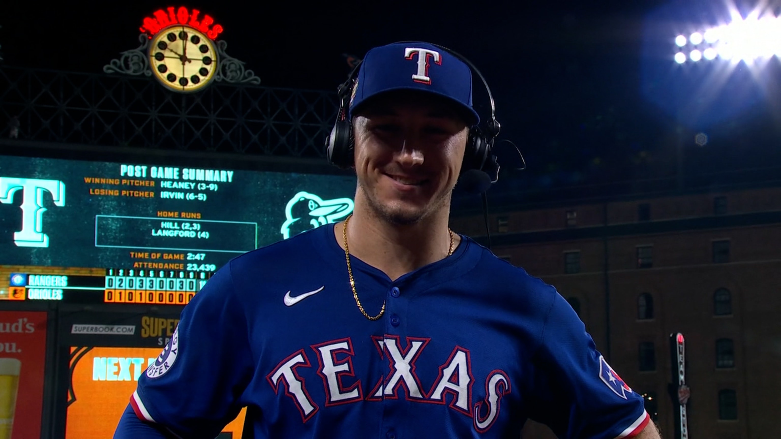 Wyatt Langford hits for cycle