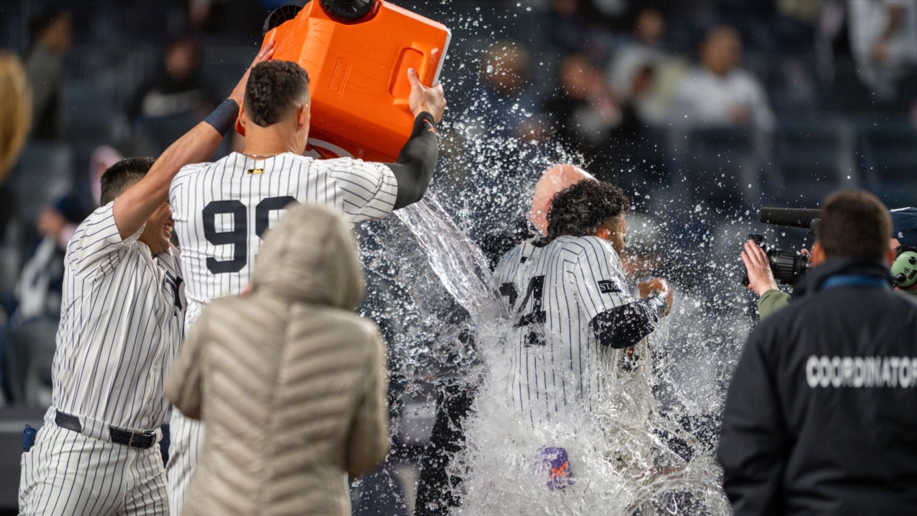 Jasson Domínguez on his first career walk-off homer