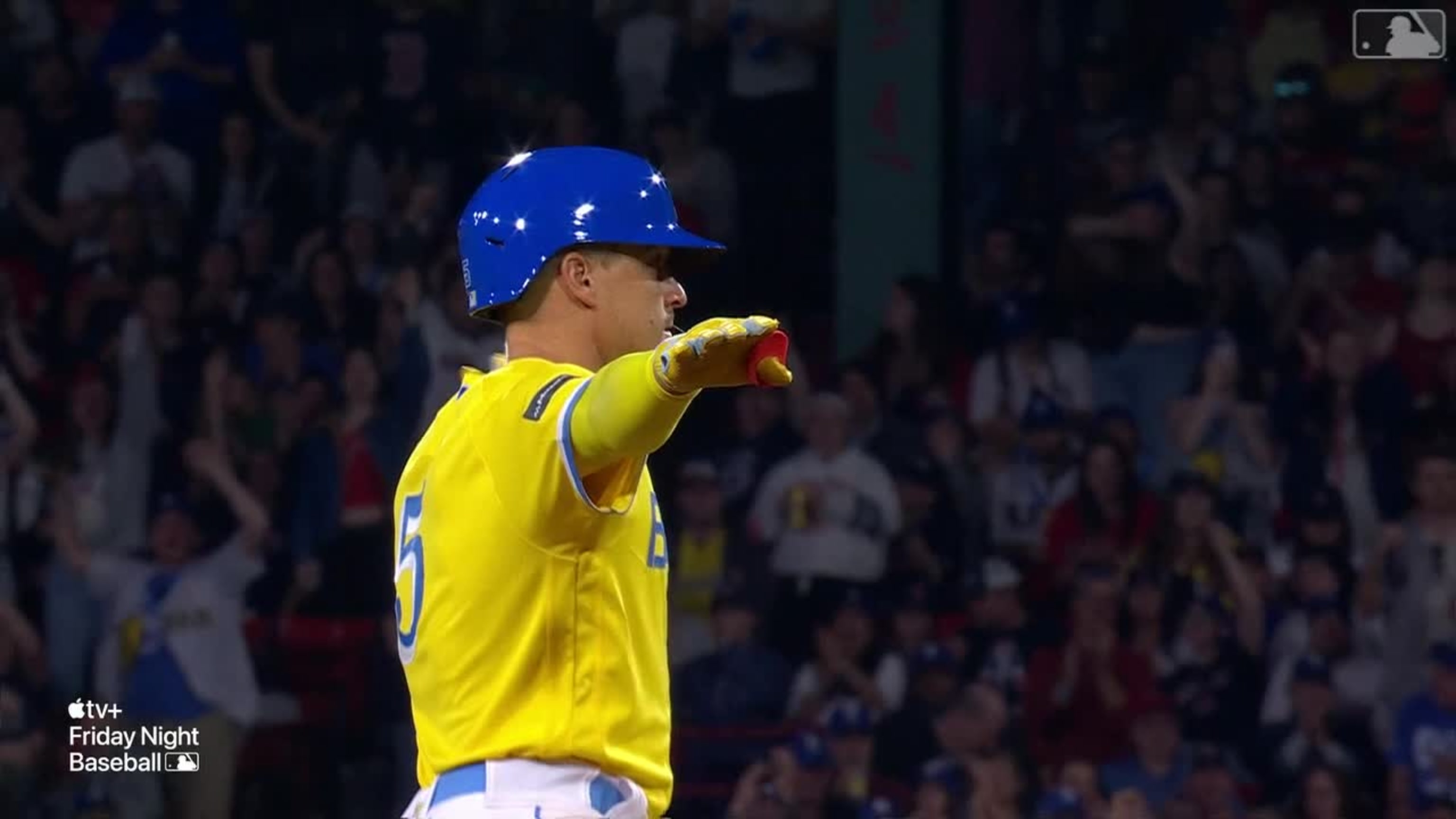 Why are the Boston Red Sox wearing yellow and blue uniforms today?