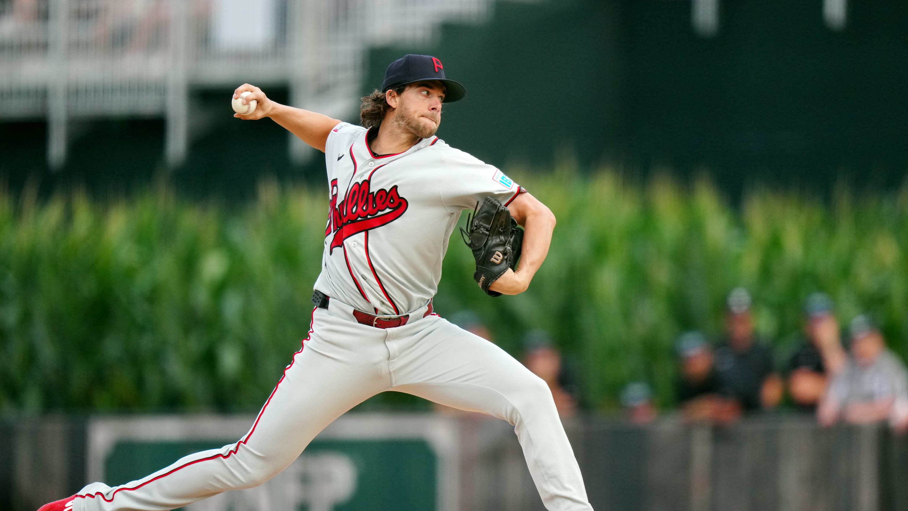 Aaron Nola allows one run as Phillies win 2026 MLB Field of Dreams Game