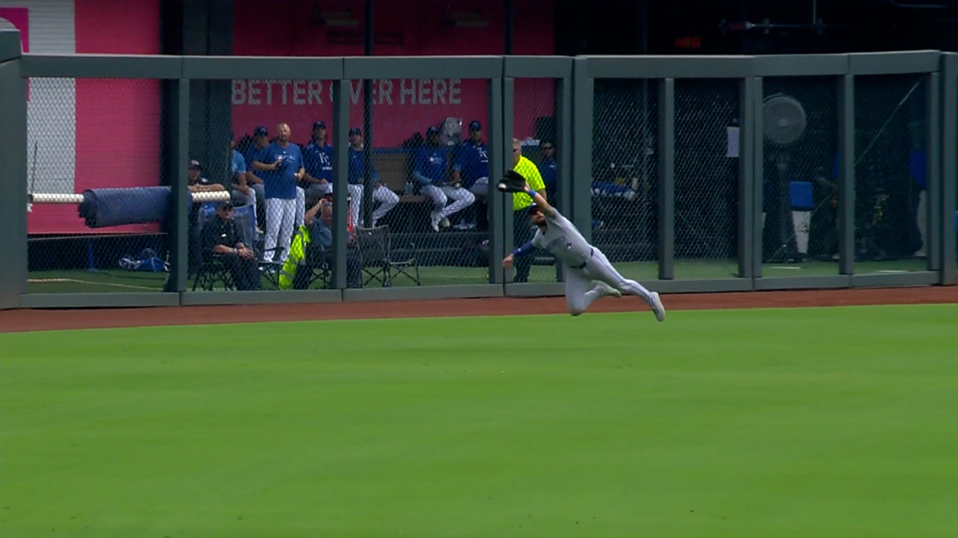 Nathan Lukes' incredible leaping catch