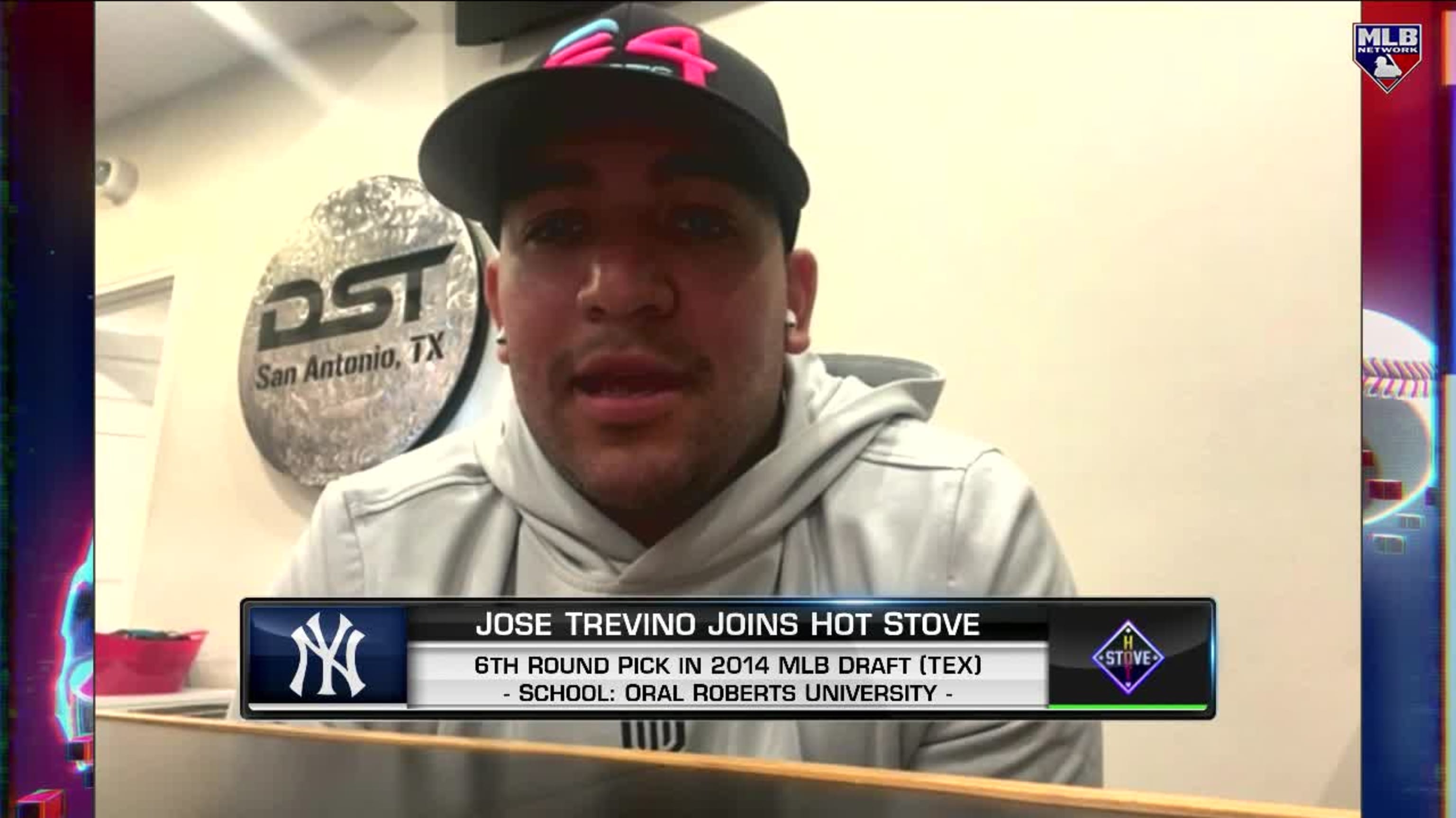 Jose Trevino Kids Toddler T-Shirt - White - New York | 500 Level Major League Baseball Players Association (MLBPA)
