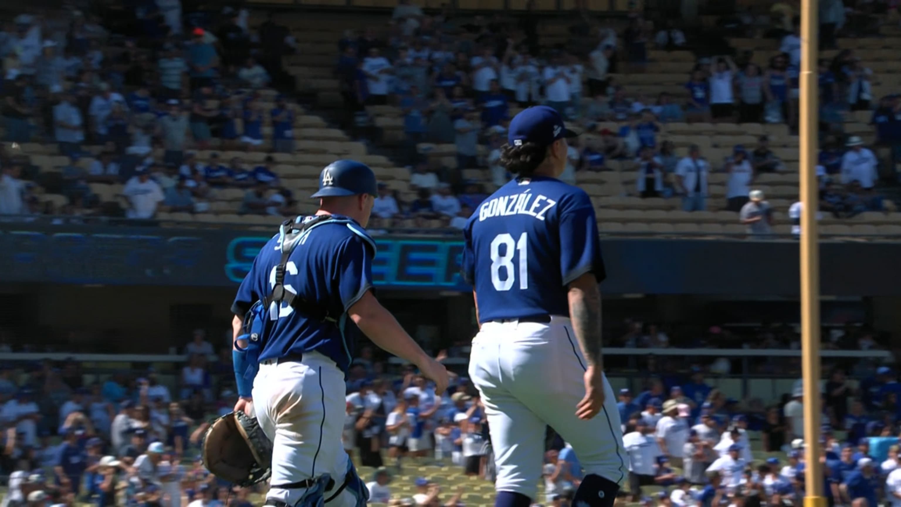 Julio Urías strikes out 12 while the Dodgers rout the Rockies 8-3