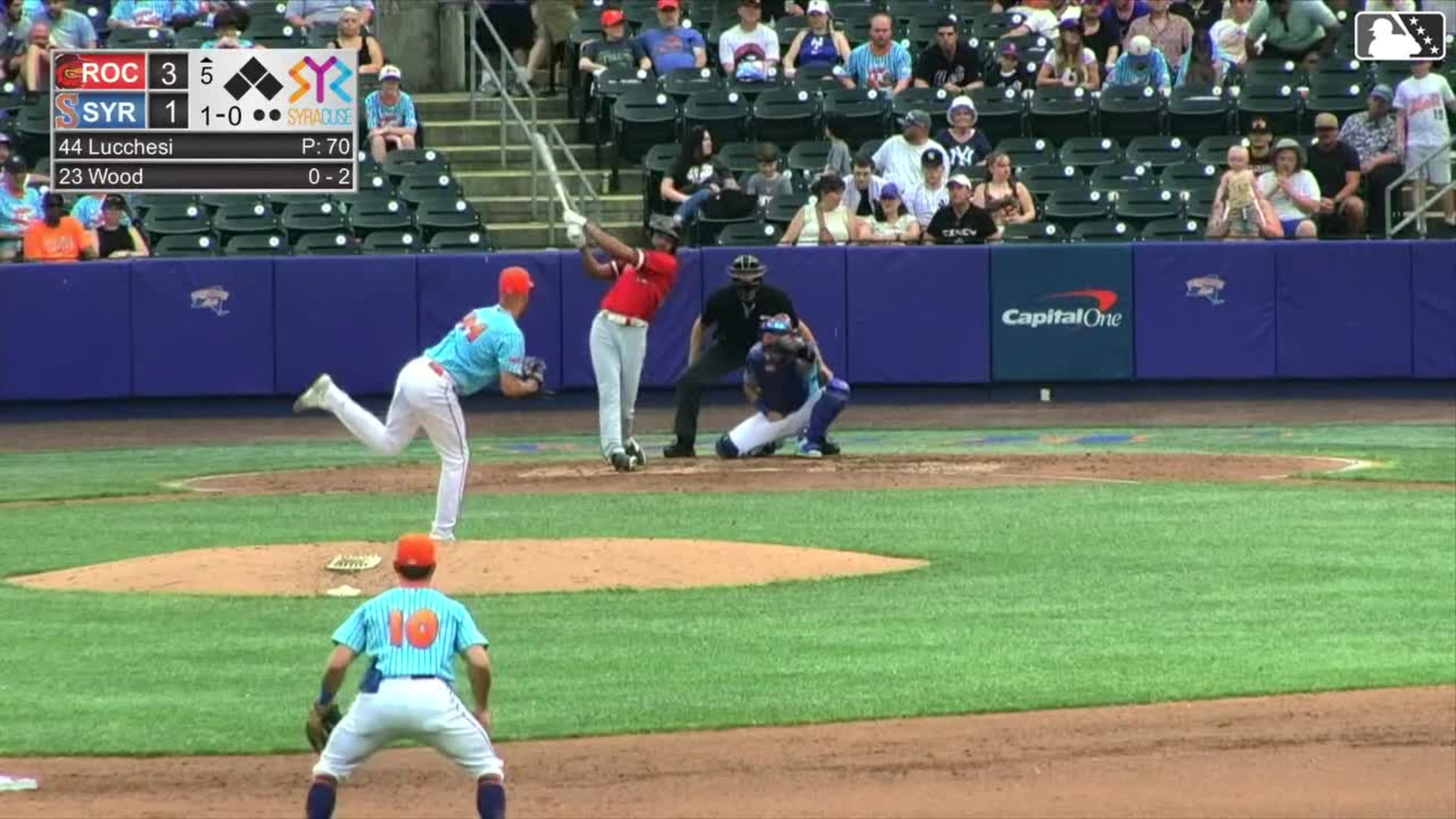 James Wood's 10th homer of the year 
