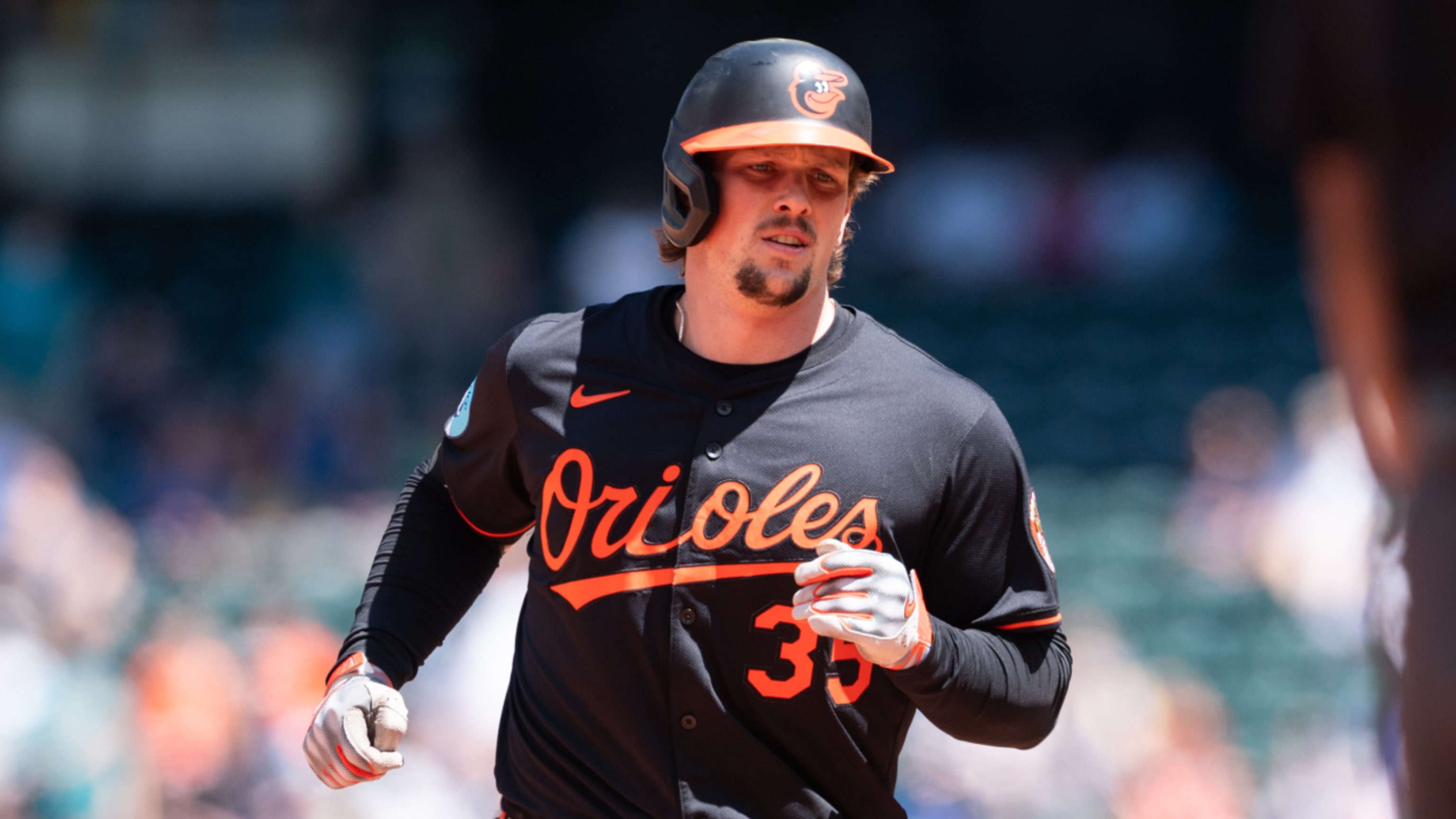 Adley Rutschman talks progression from oblique strain