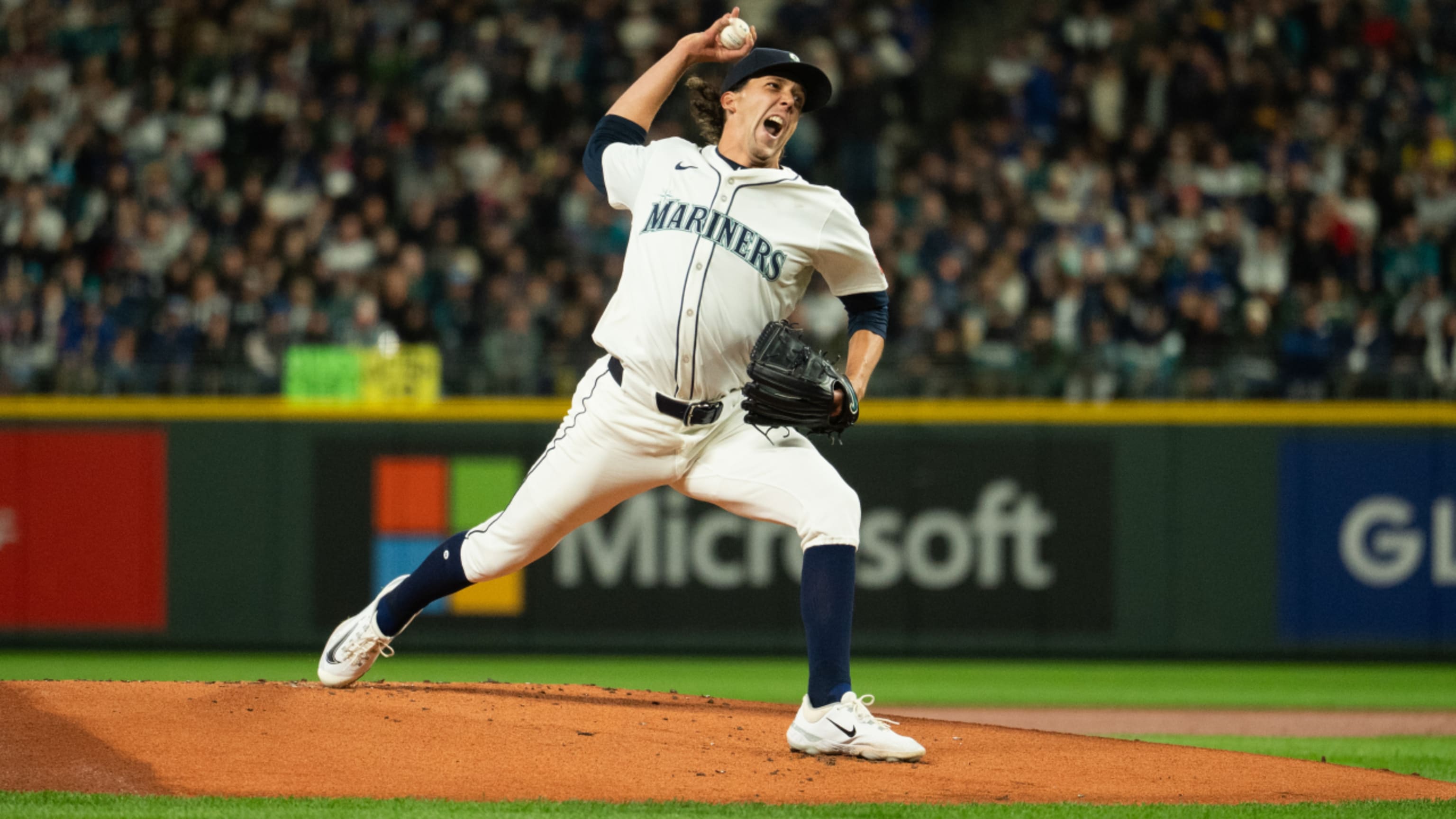 Logan Gilbert fans eight in Opening Day start