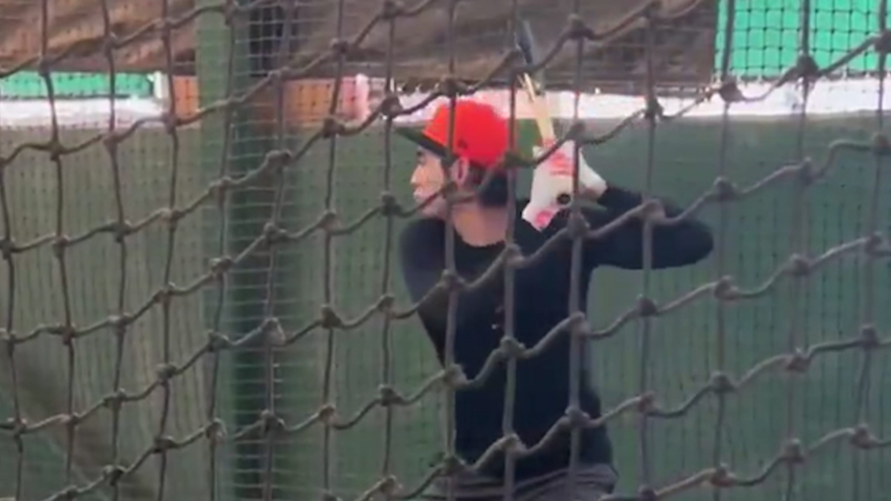 Jung Hoo Lee's first batting practice with the Giants