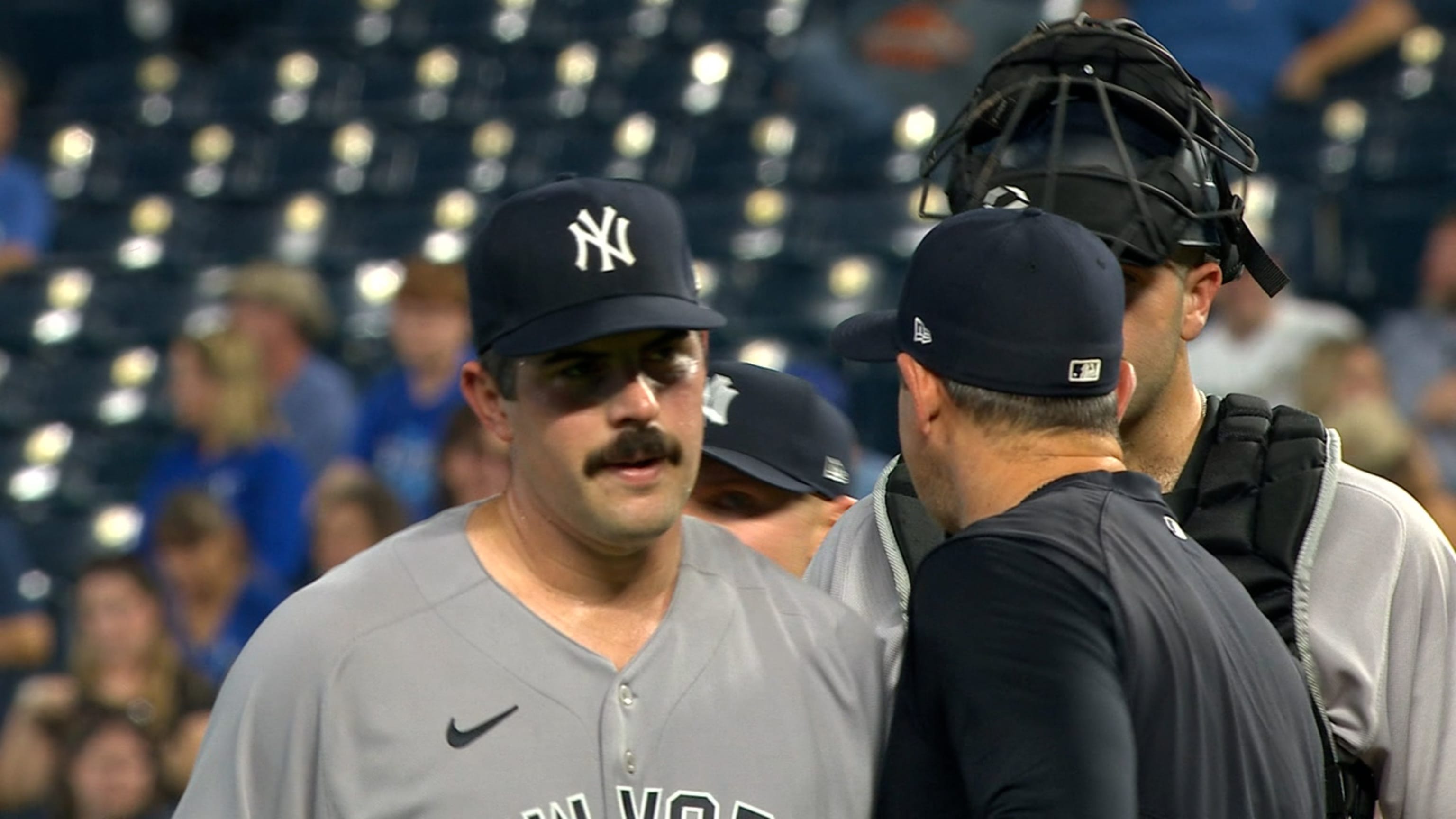 Yankees' Carlos Rodon leaves game with injury after brutal start vs. Astros