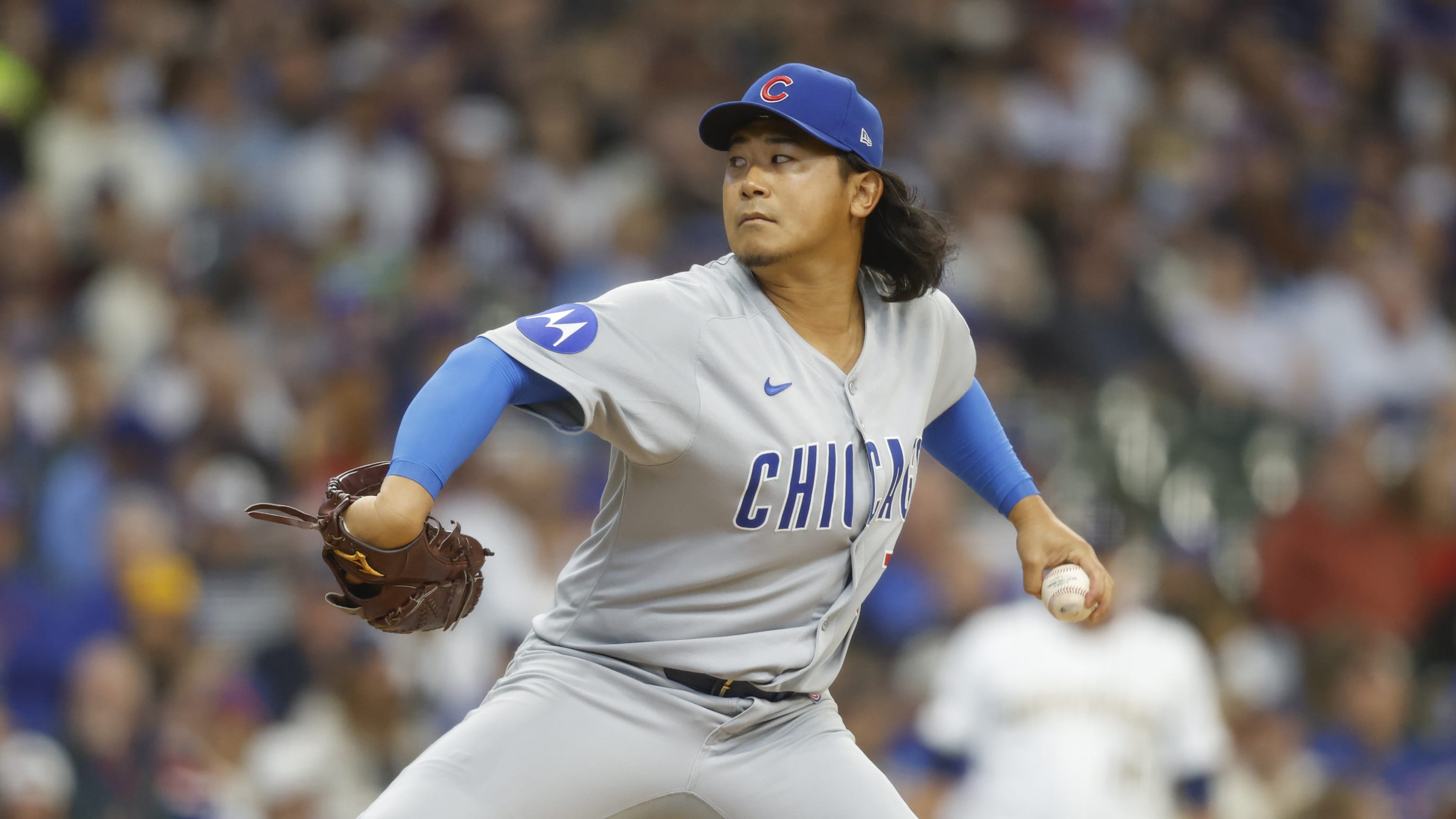 Shota Imanaga departs against Brewers with leg injury