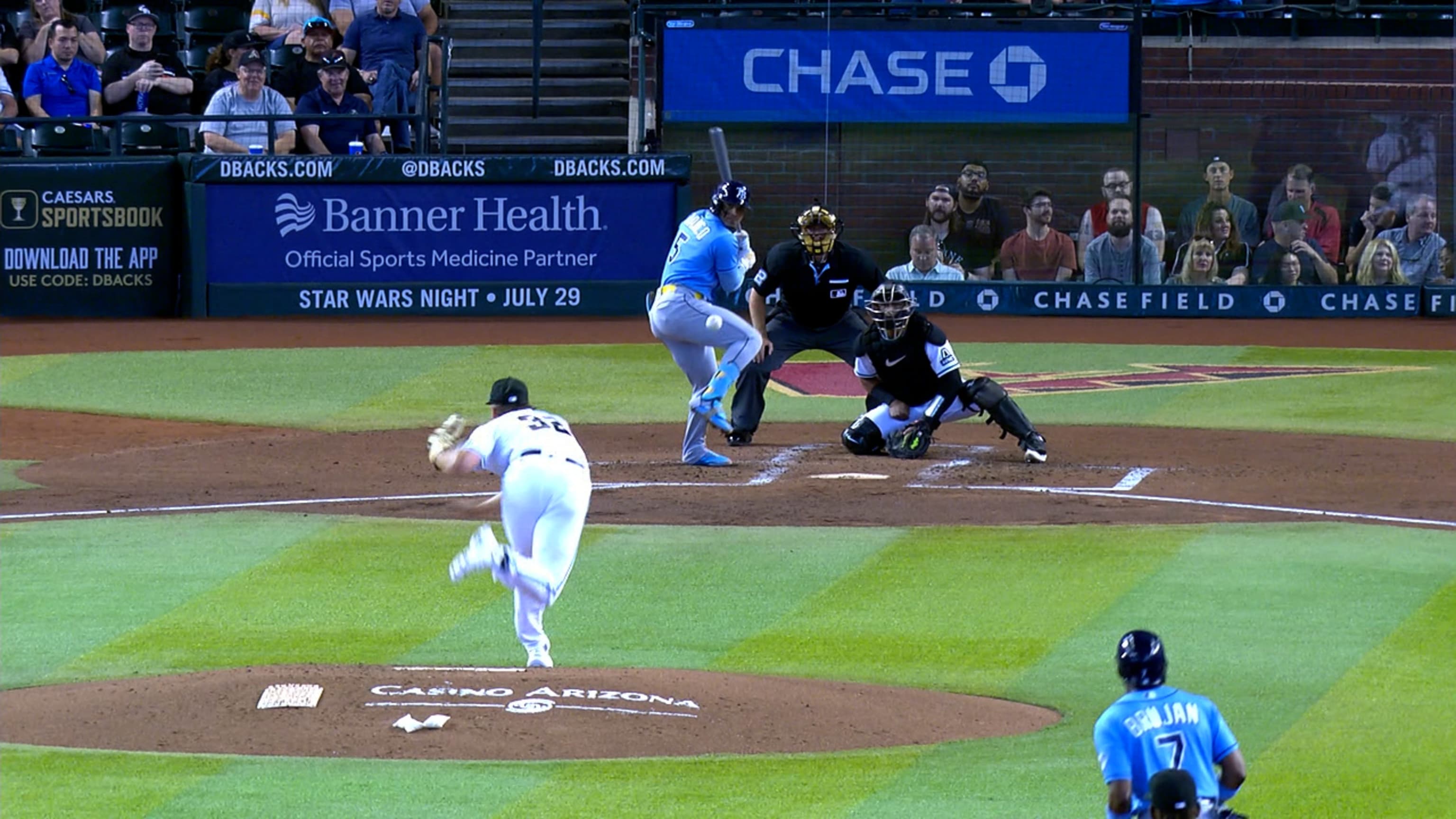 Triple de 2 rayas de Wander Franco