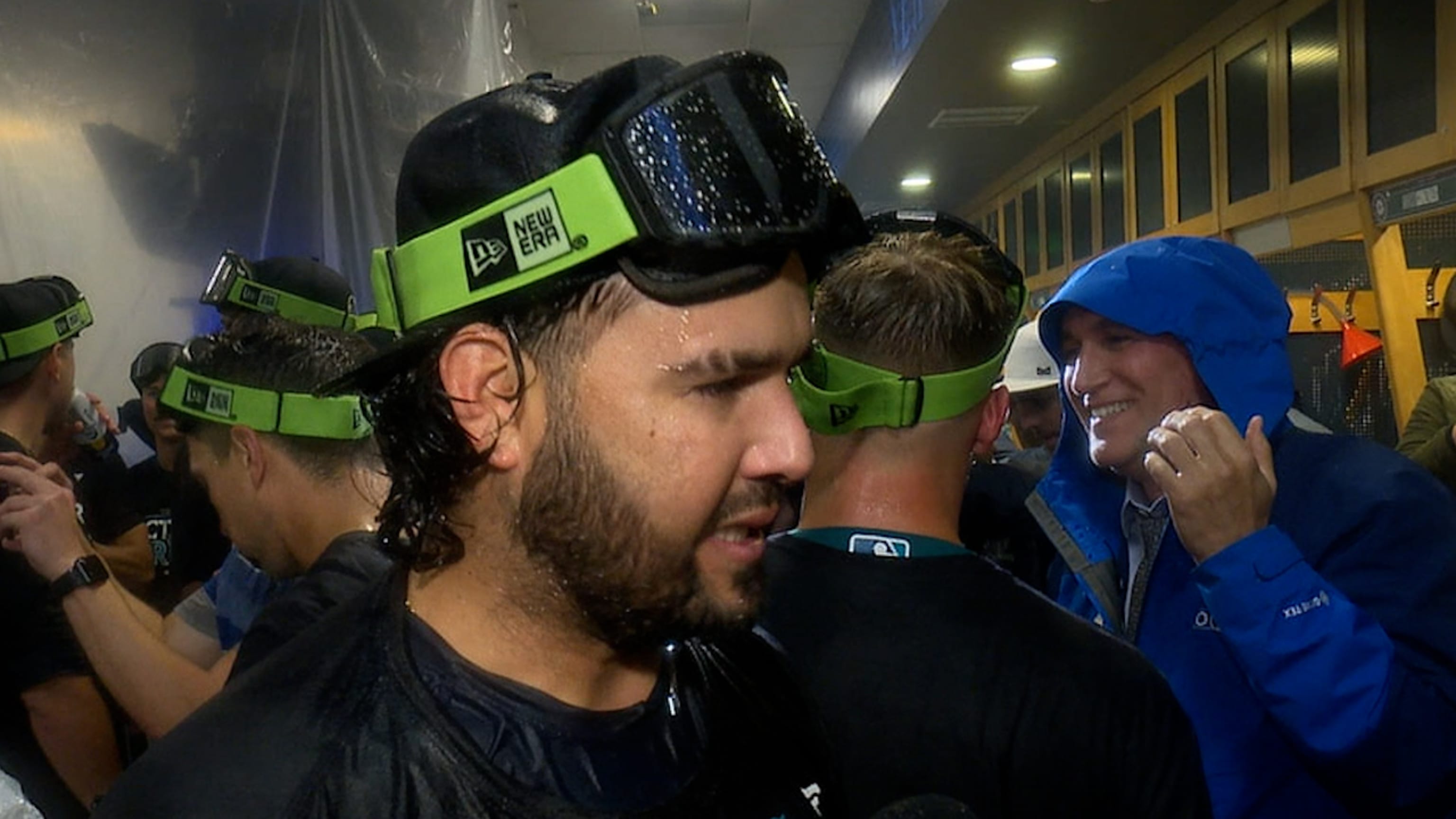 Reactions from the clubhouse following Seattle's postseason clinch