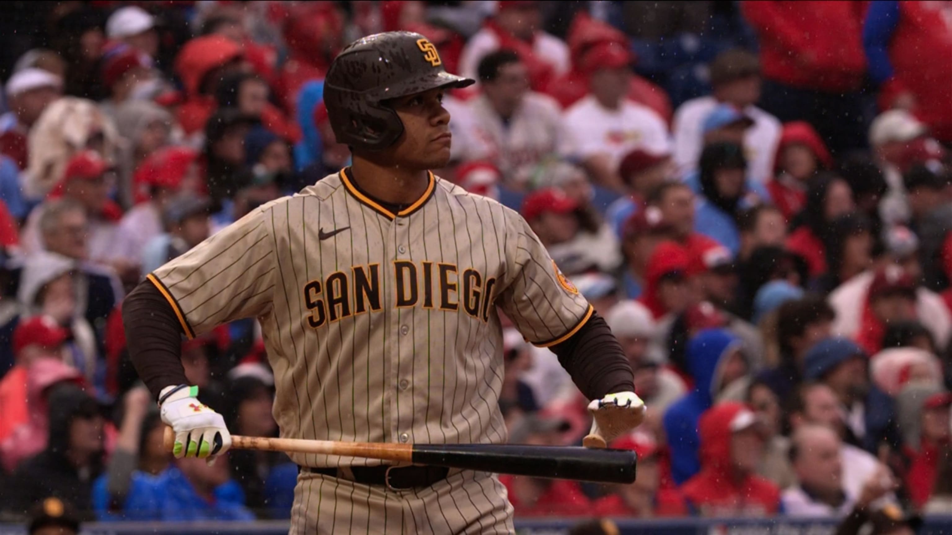 Fernando Tatis Jr. #23 of the San Diego Padres takes the field in