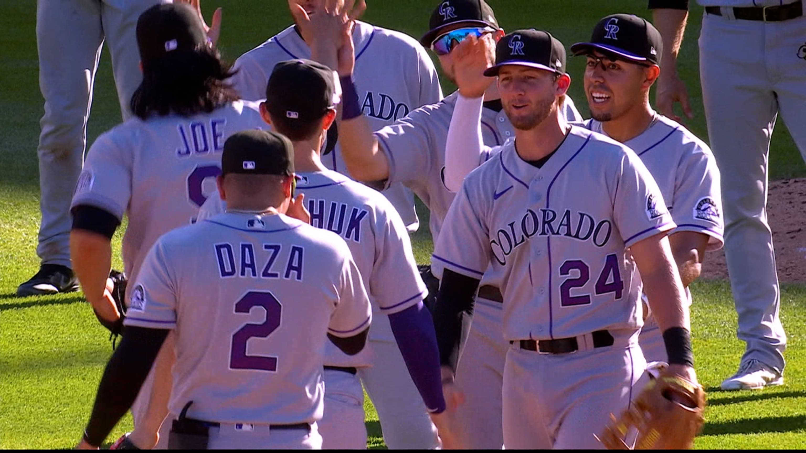 Colorado Rockies relief pitcher Daniel Bard left fielder Connor