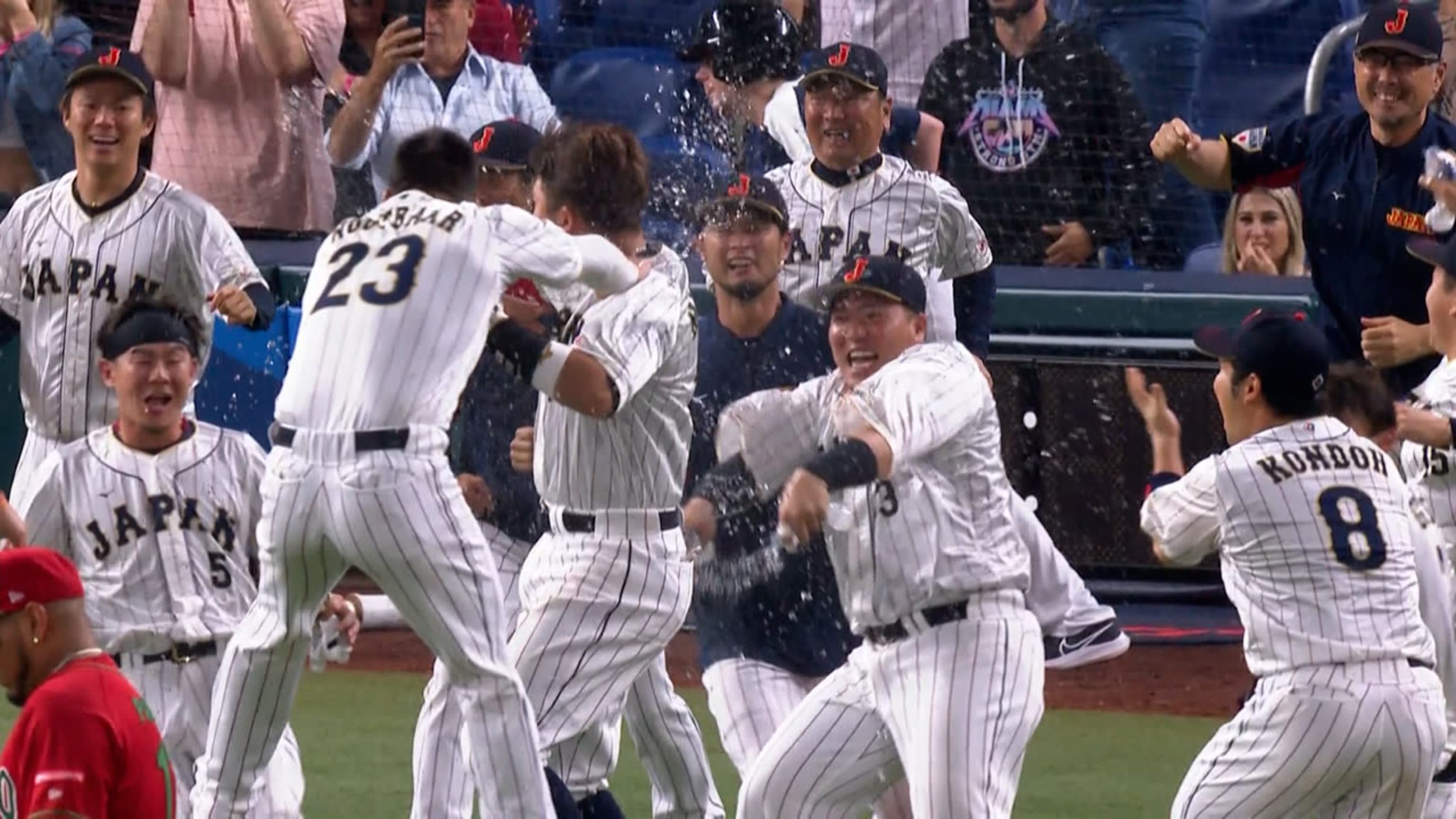 Japan's Shohei Ohtani's Randy Arozarena celebration in the World Baseball  Classic semi-final against Mexico - AS USA