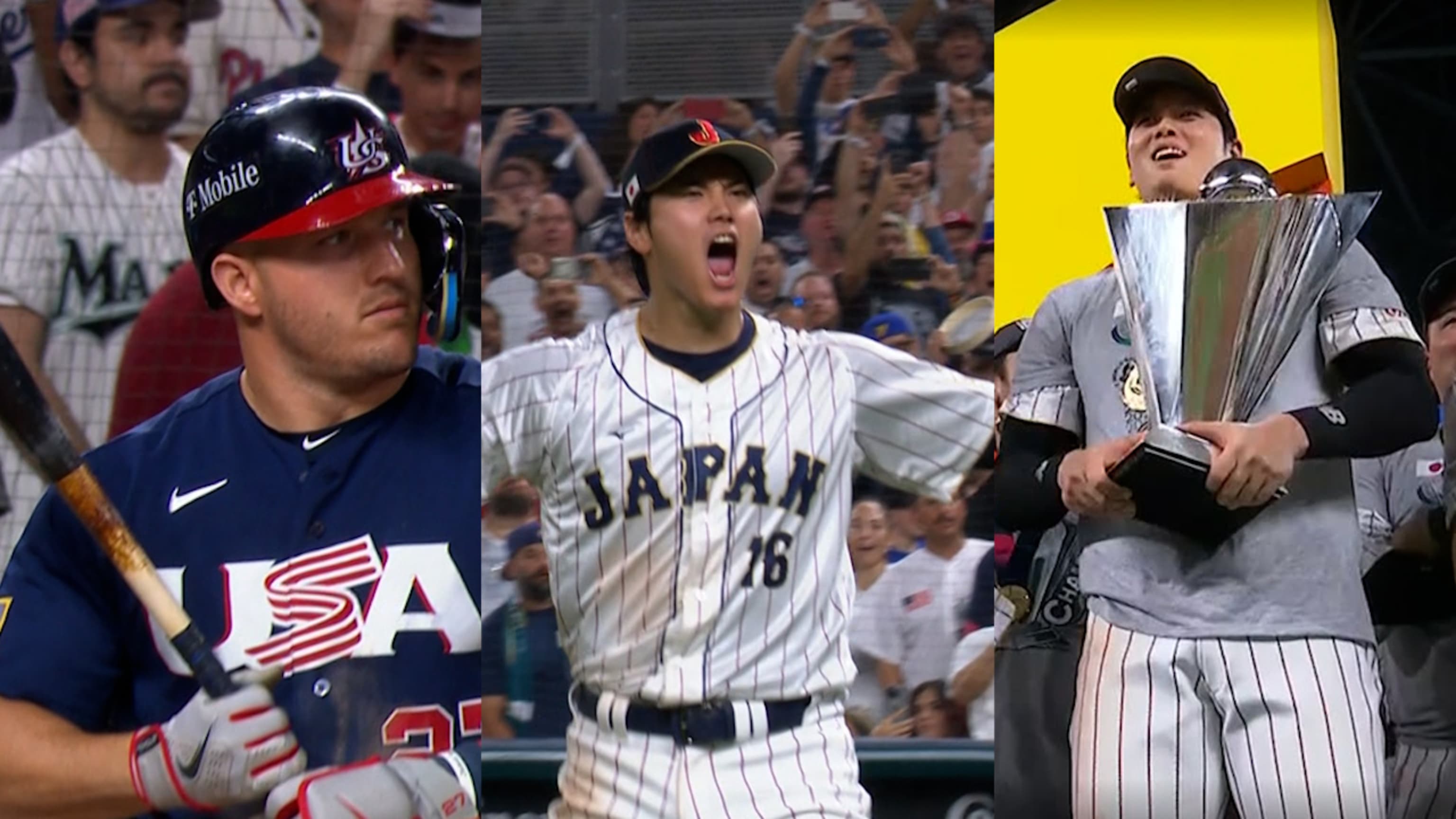 Japan's Shohei Ohtani's Randy Arozarena celebration in the World Baseball  Classic semi-final against Mexico - AS USA