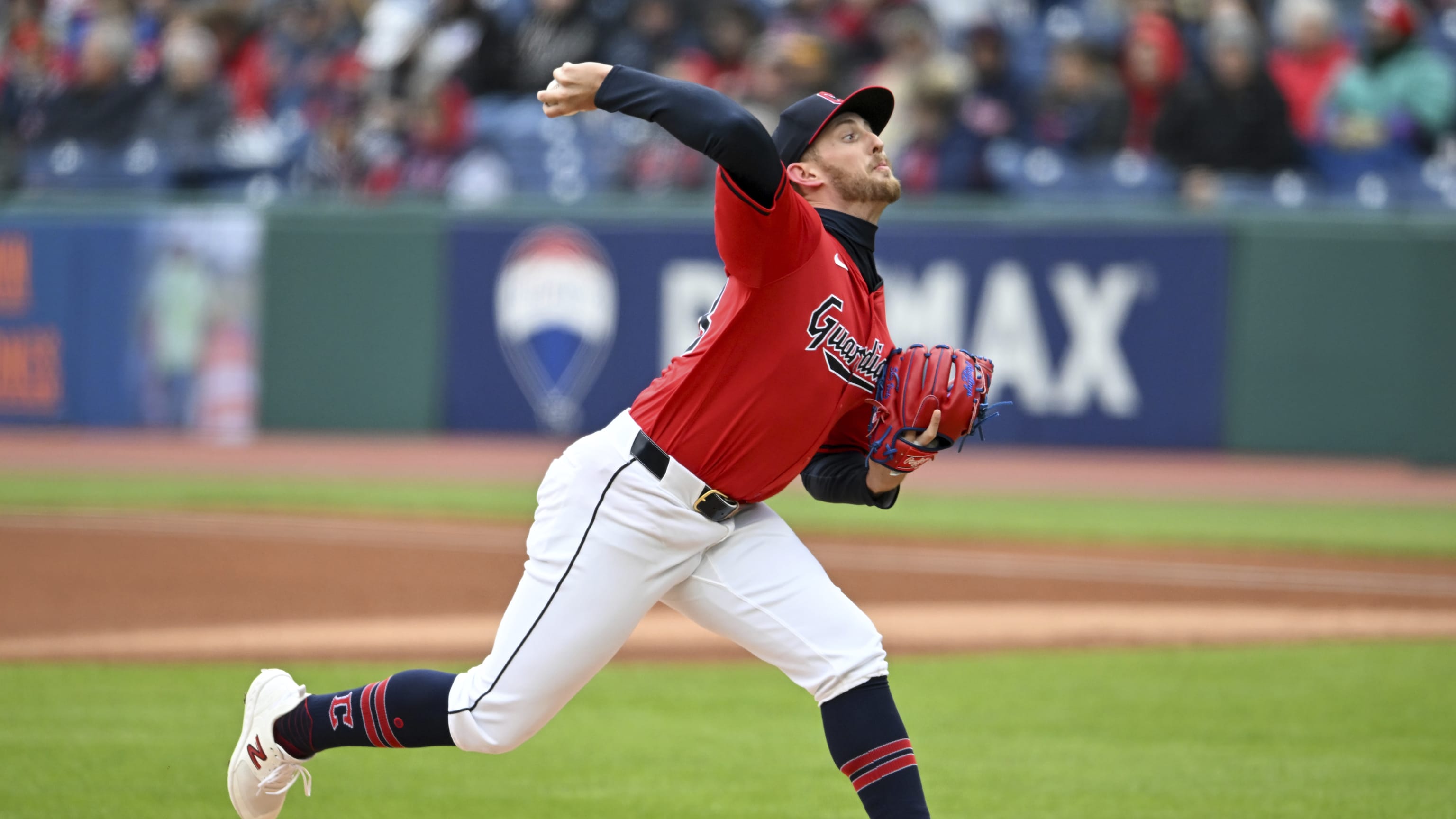 Tanner Bibee strikes out eight batters