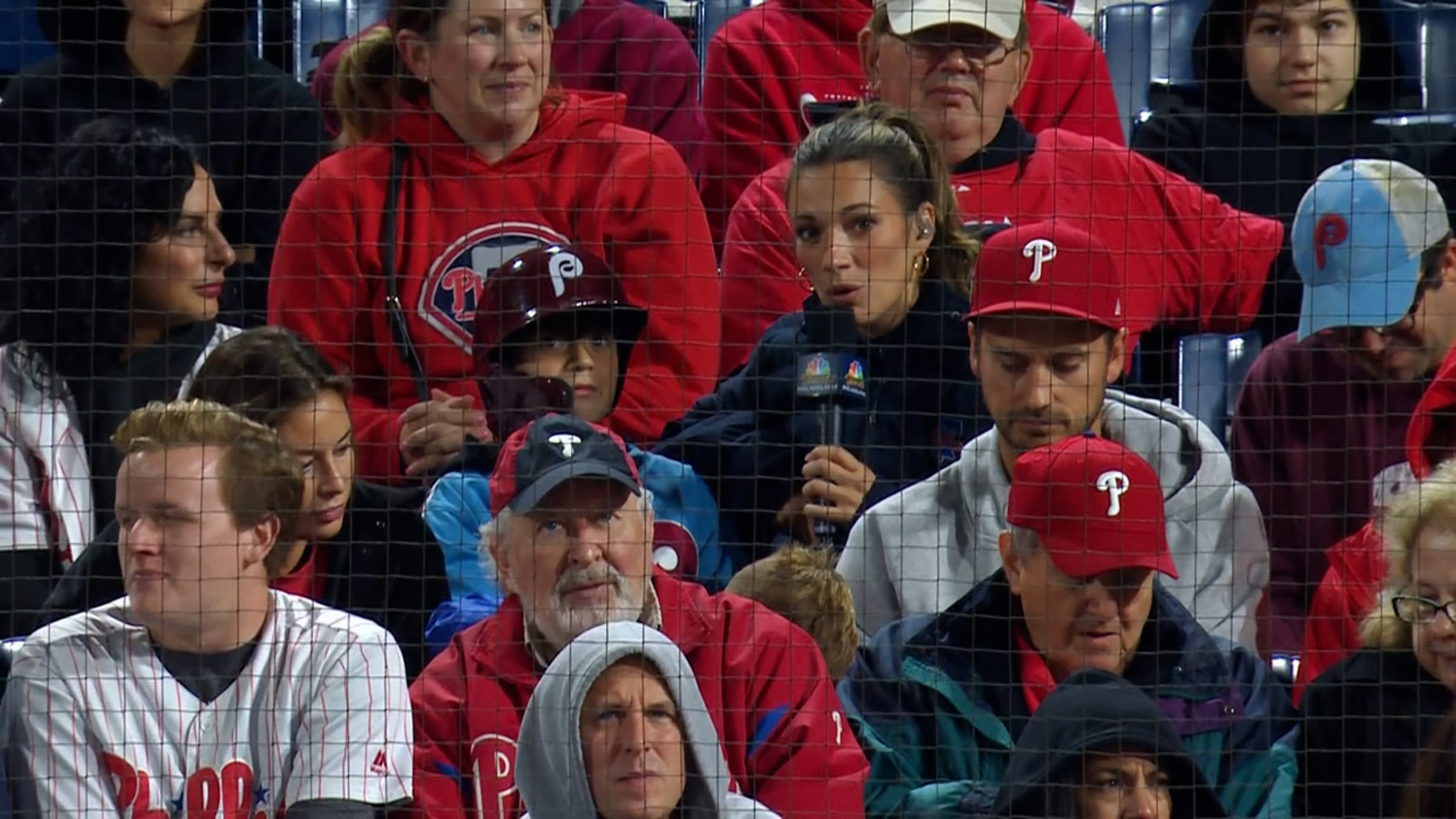 Bryce Harper tried for a double, then his helmet fell off, then he tripped  over his helmet, and then, welp