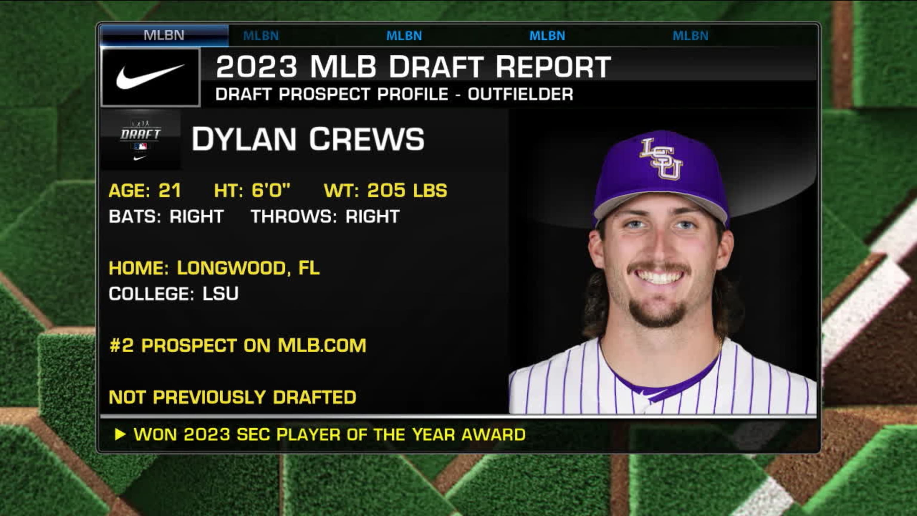 No. 2 MLB draft pick Dylan Crews joins Washington Nationals with