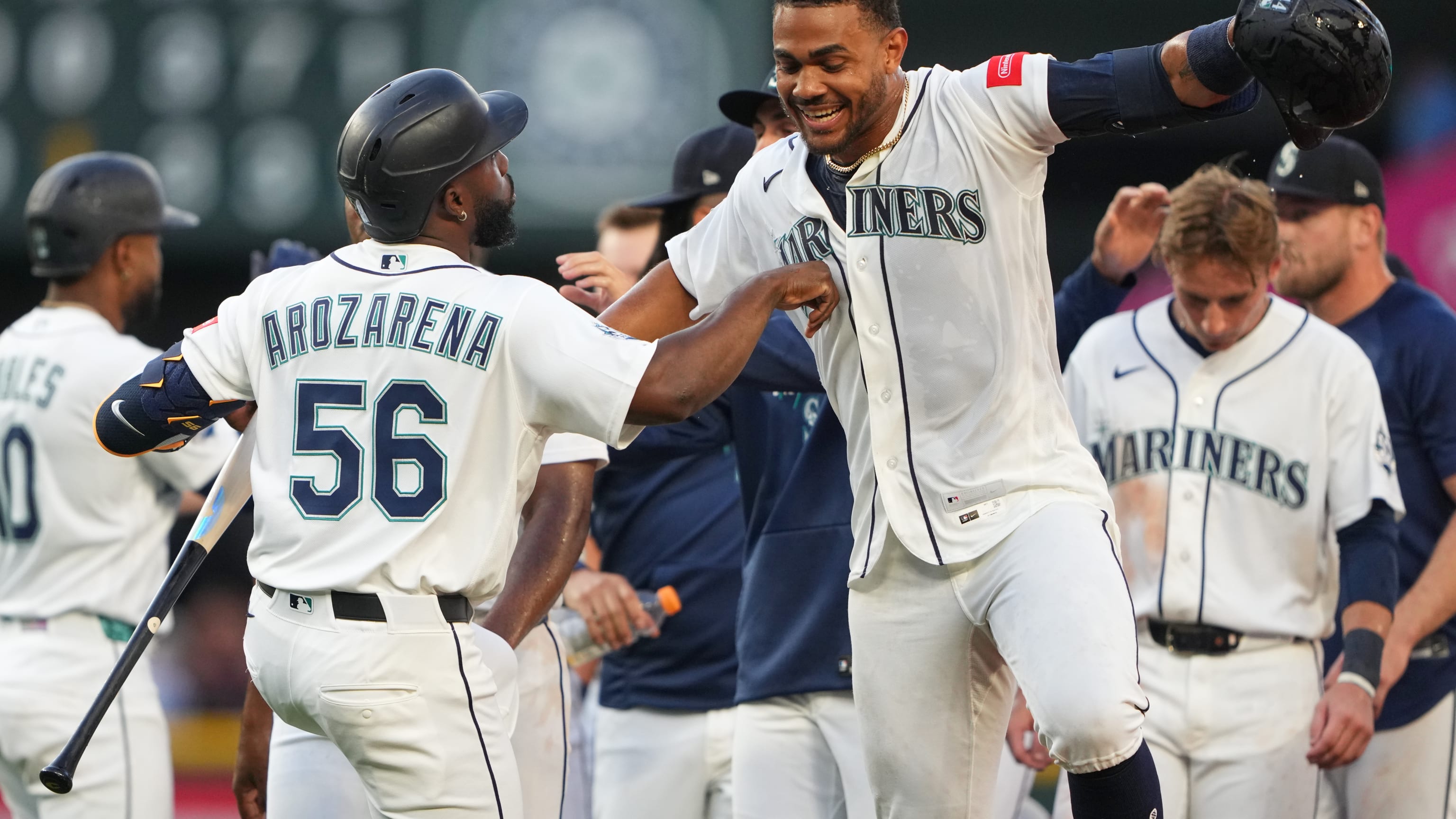 Julio Rodríguez walks it off against the Giants (Photo MLB.com)