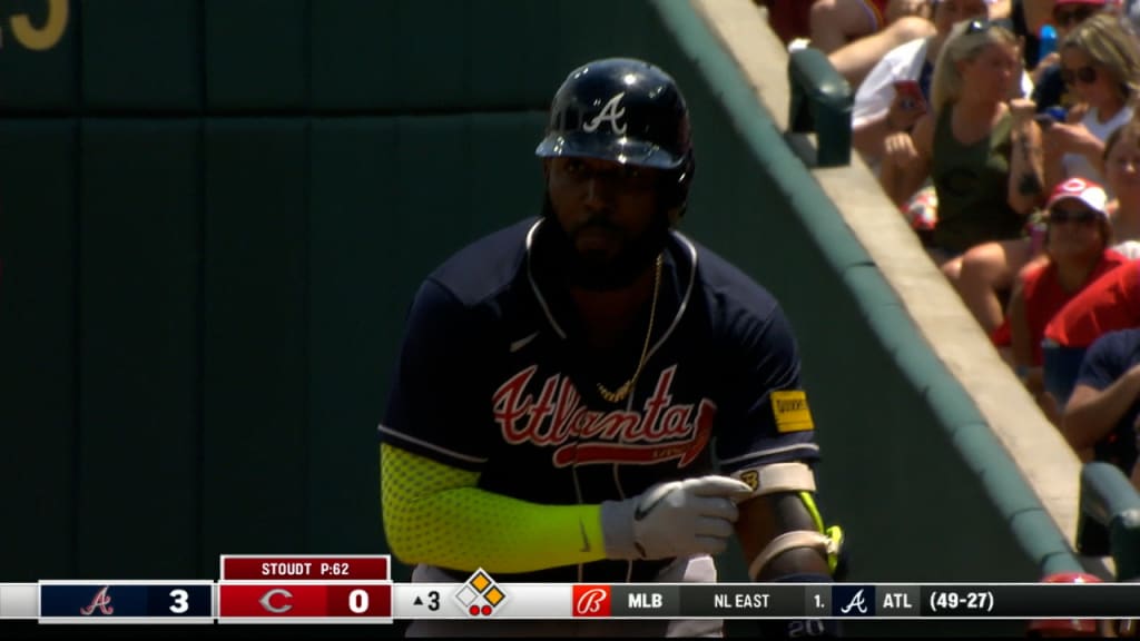 Cardinals Authentics: Marcell Ozuna Game Worn Home White Jersey