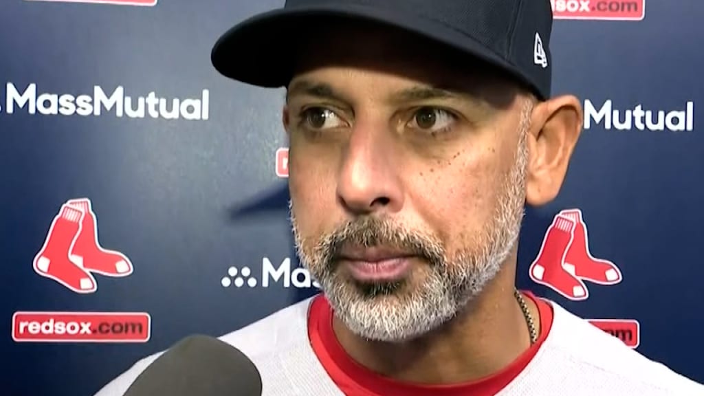 Alex Cora recaps the Red Sox's five-homer game in win
