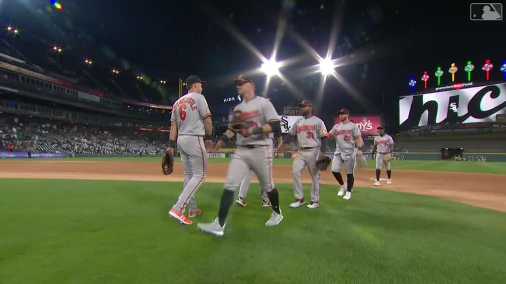 F lix Bautista gets the final out