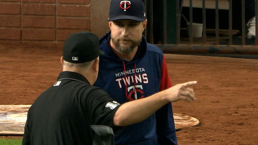 Twins' Aaron Sanchez removed prematurely vs. Astros after bench-clearing  incident triggers mound visit rule 