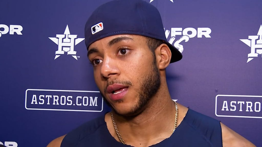 Jeremy Peña on hitting leadoff for the Astros