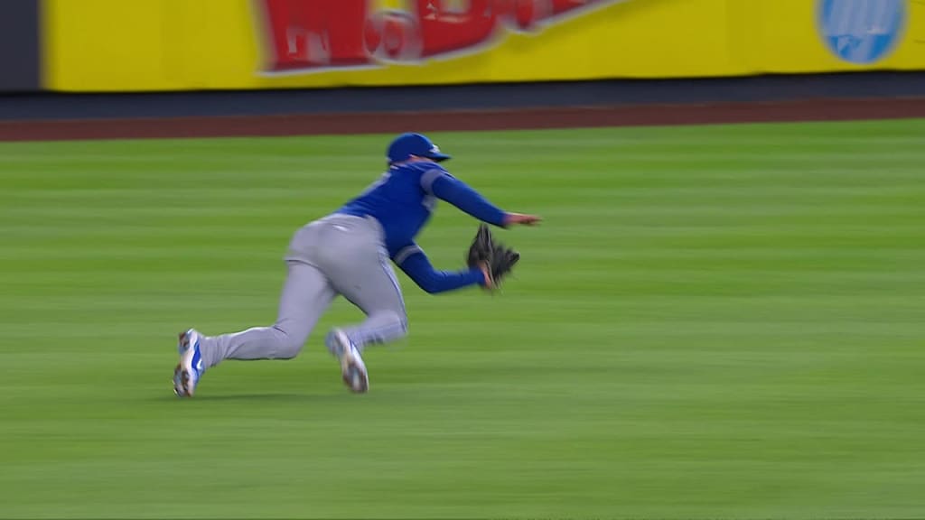 Kevin Kiermaier makes first incredible catch of revamped outfield