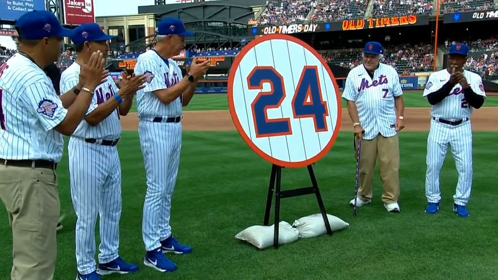 Mets retire Willie Mays' number 24 during Old Timers Day - ABC7