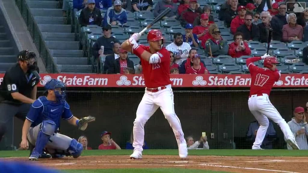 Mike Trout's two-run homer, 03/27/2023