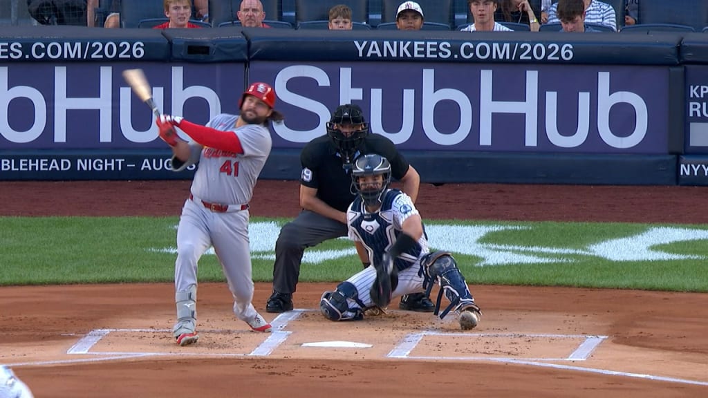 Alec Burleson's first career multi-homer game