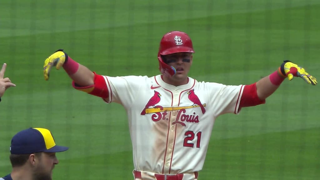 Lars Nootbaar draws 10th leadoff walk of March, April 2025