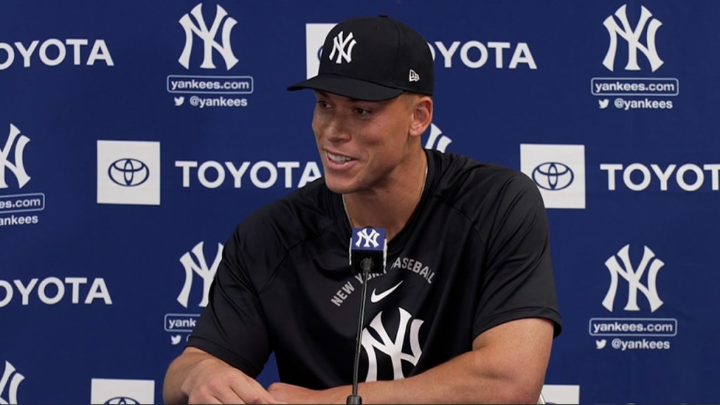 Aaron Judge discusses his elbow, returning players