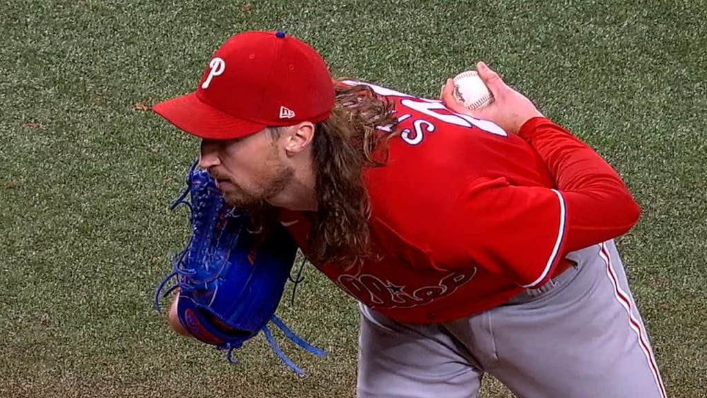 Philadelphia Phillies pitcher Matt Strahm in action during a