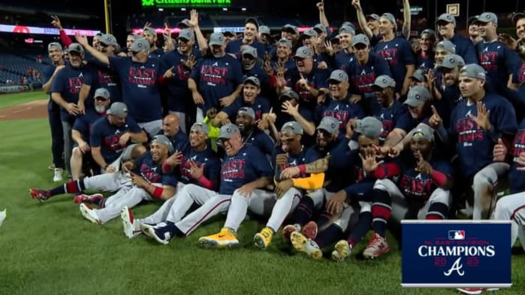 Official Atlanta Braves 2023 NL East Division Champions Back 6