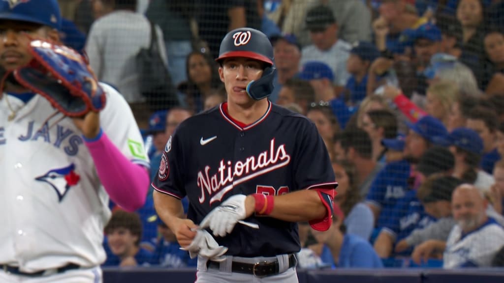 Jacob Young hits a bunt single for first MLB hit | 08/29