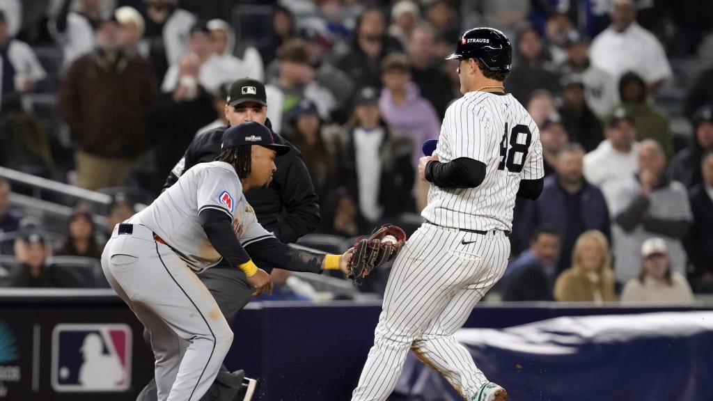 Guardians catch Anthony Rizzo in a rundown