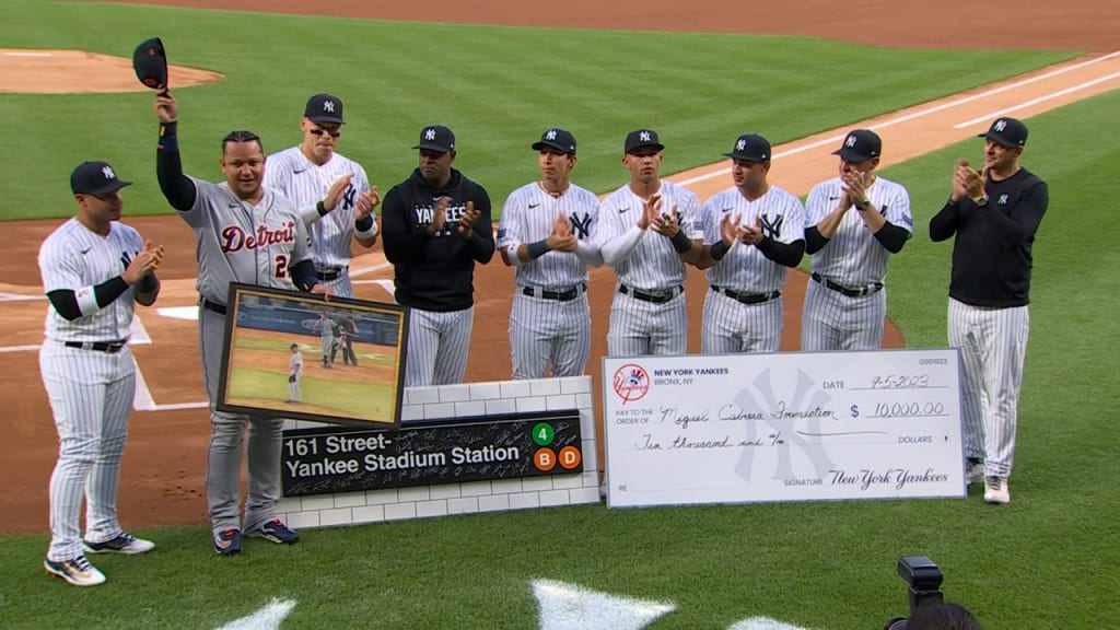 Miguel Cabrera honored by Yankees, 09/05/2023