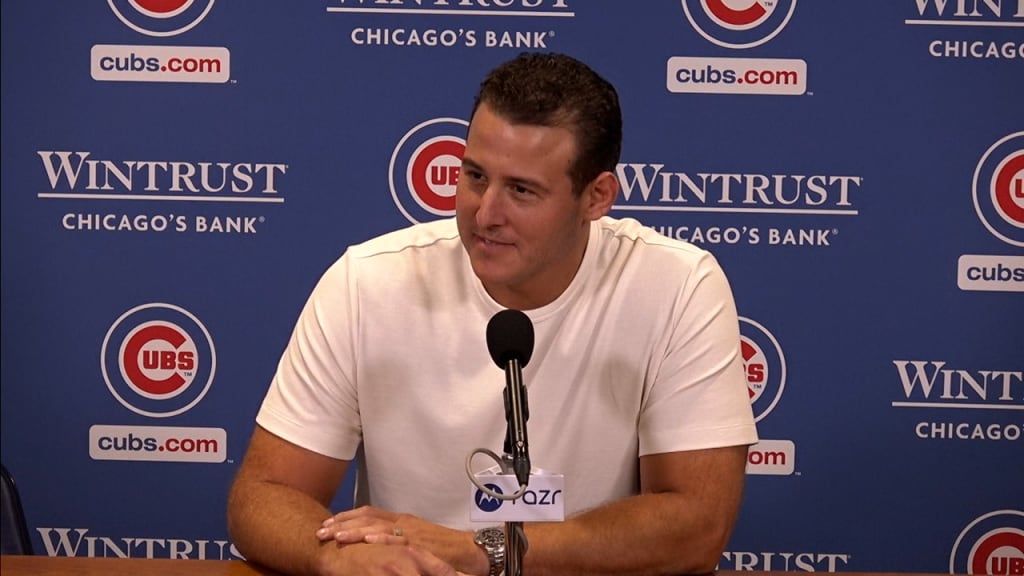 Anthony Rizzo discusses retiring as member of Cubs