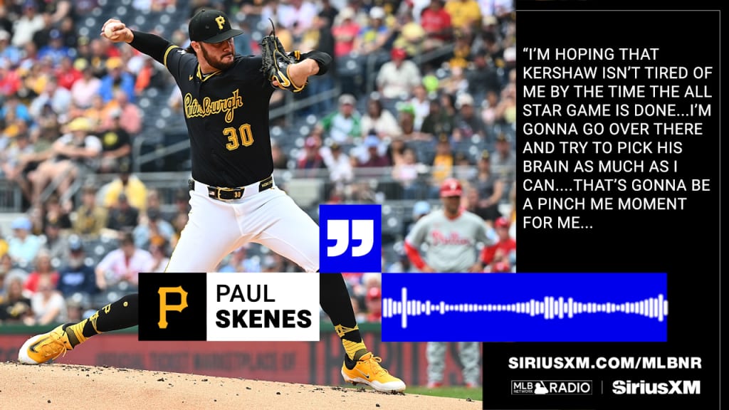 パイレーツのポール・スキーンズがオールスターの会見に登場